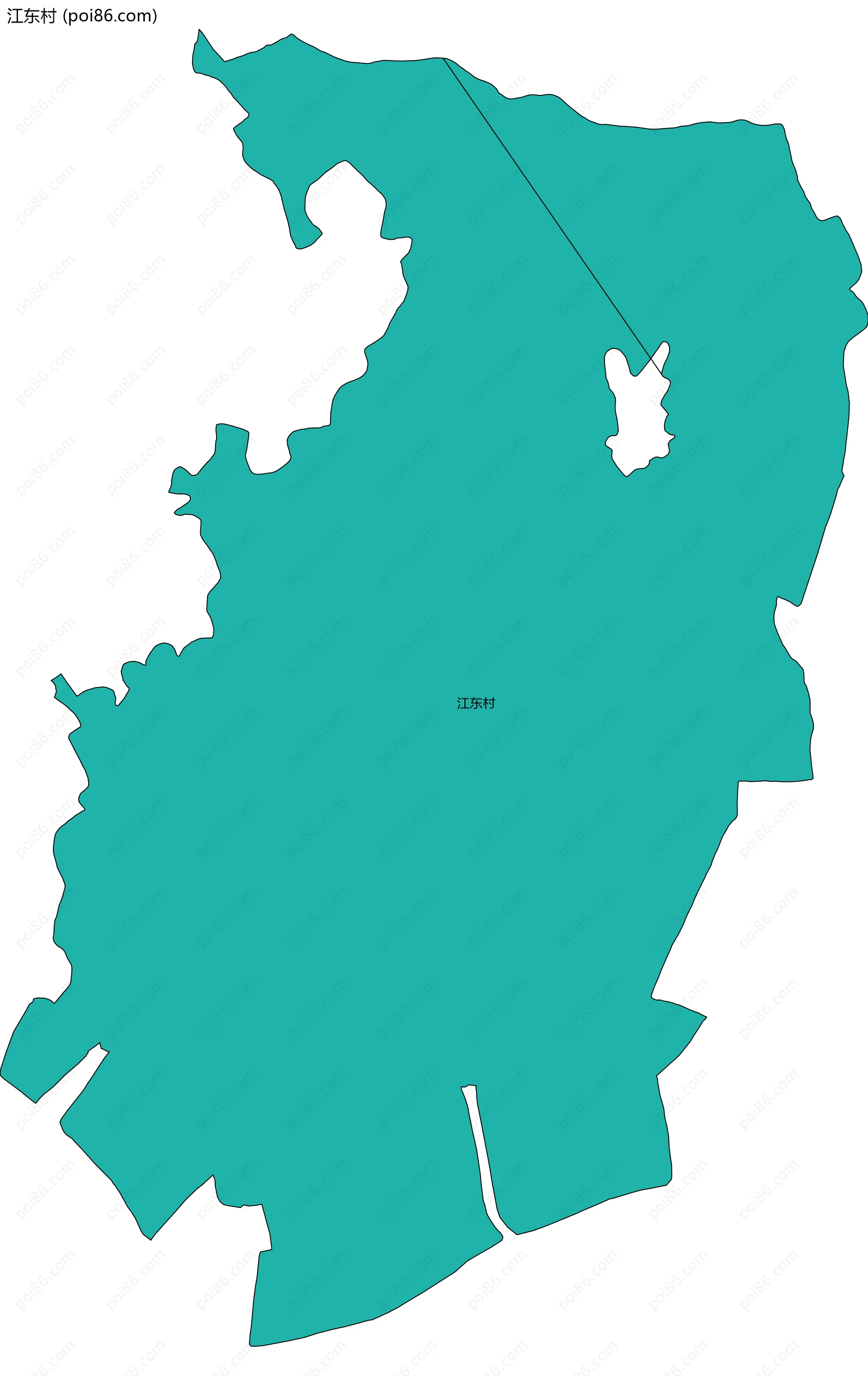 江东村边界地图