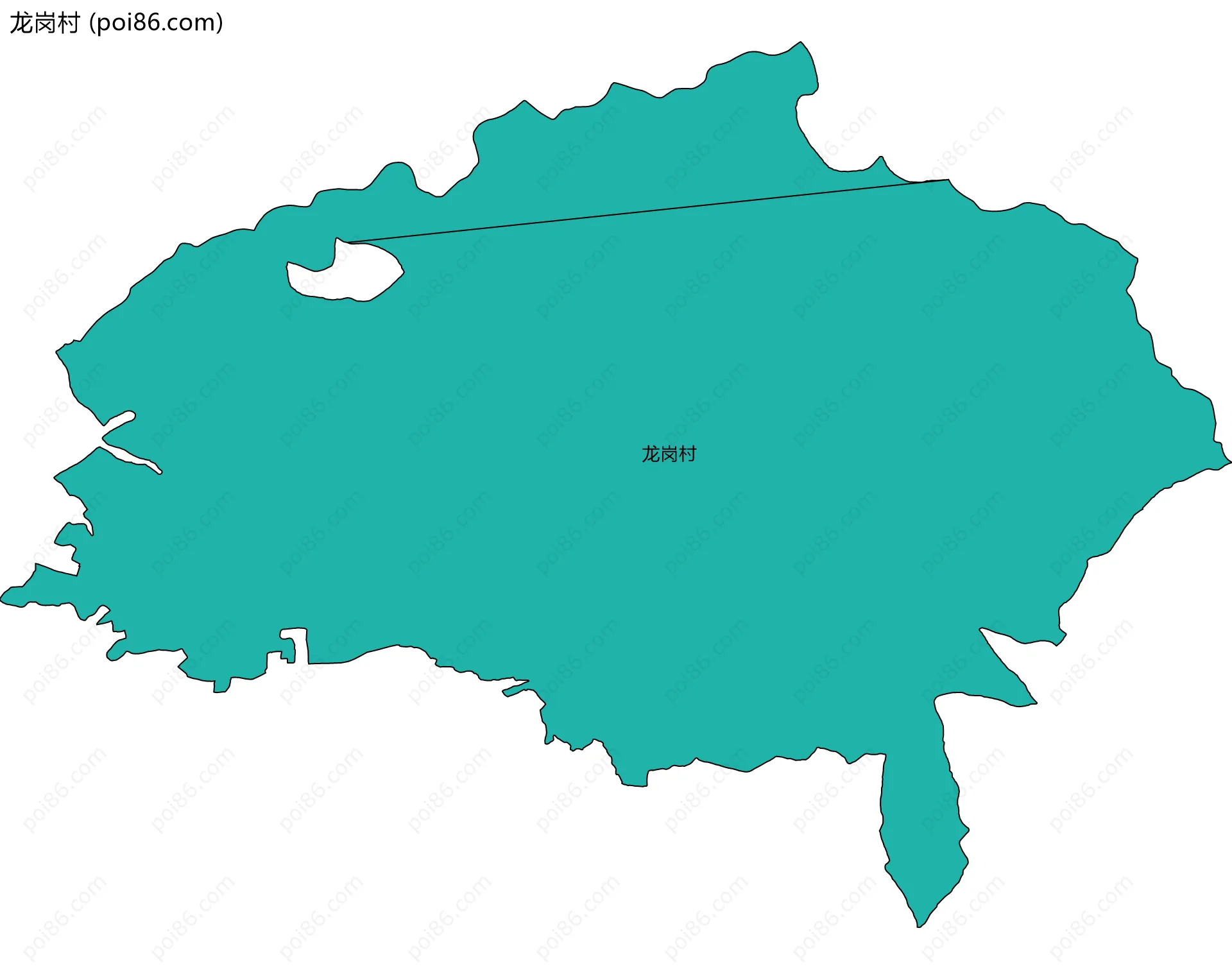 龙岗村边界地图