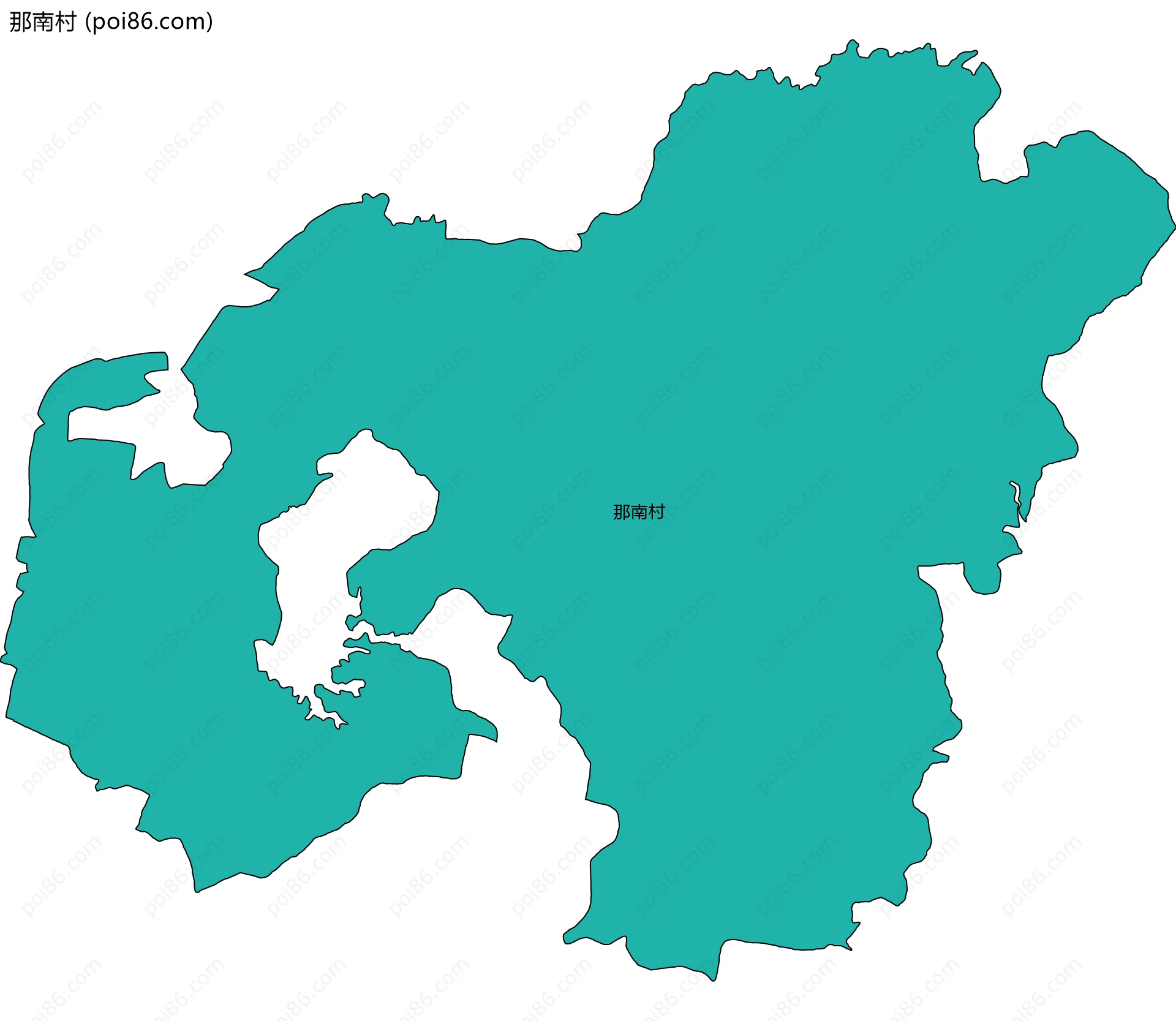 那南村边界地图