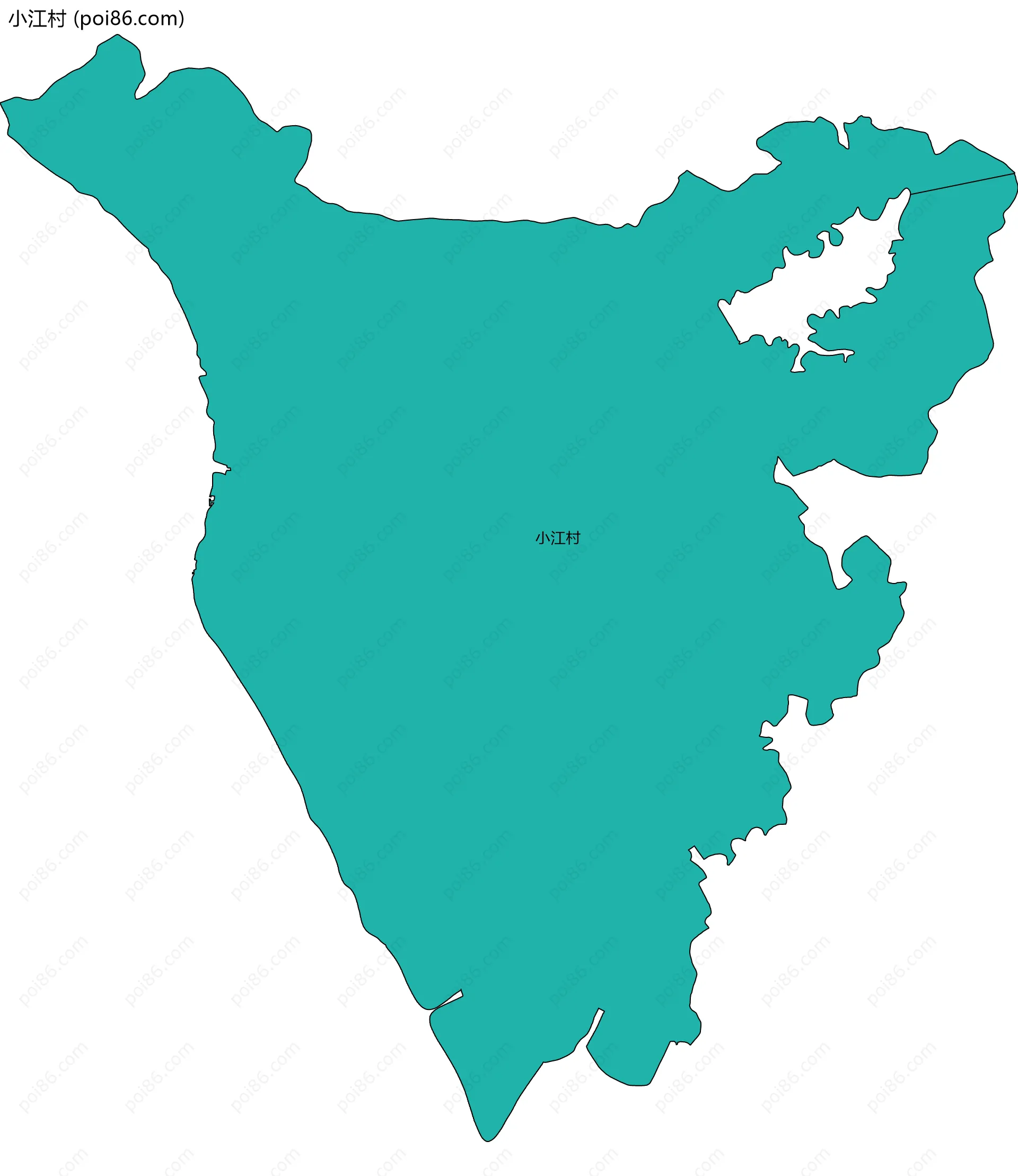 小江村边界地图