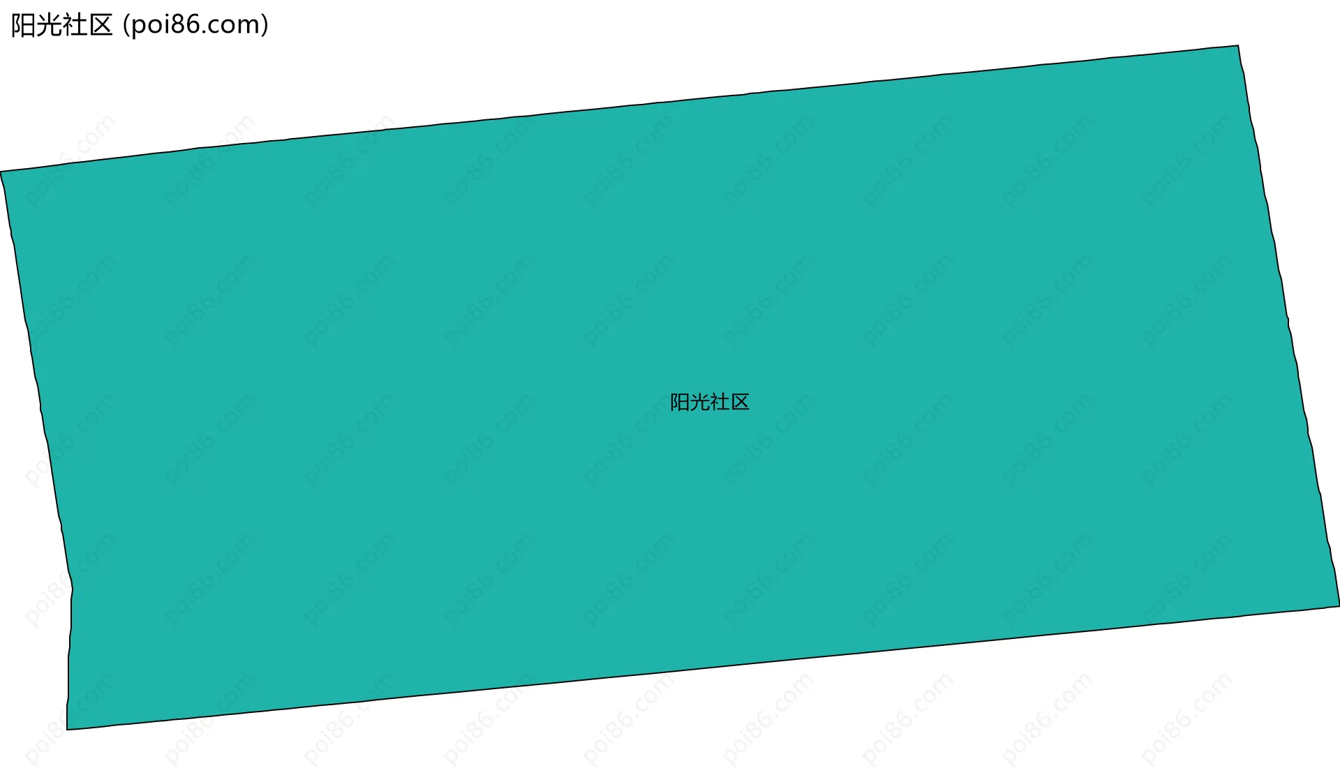 阳光社区边界地图