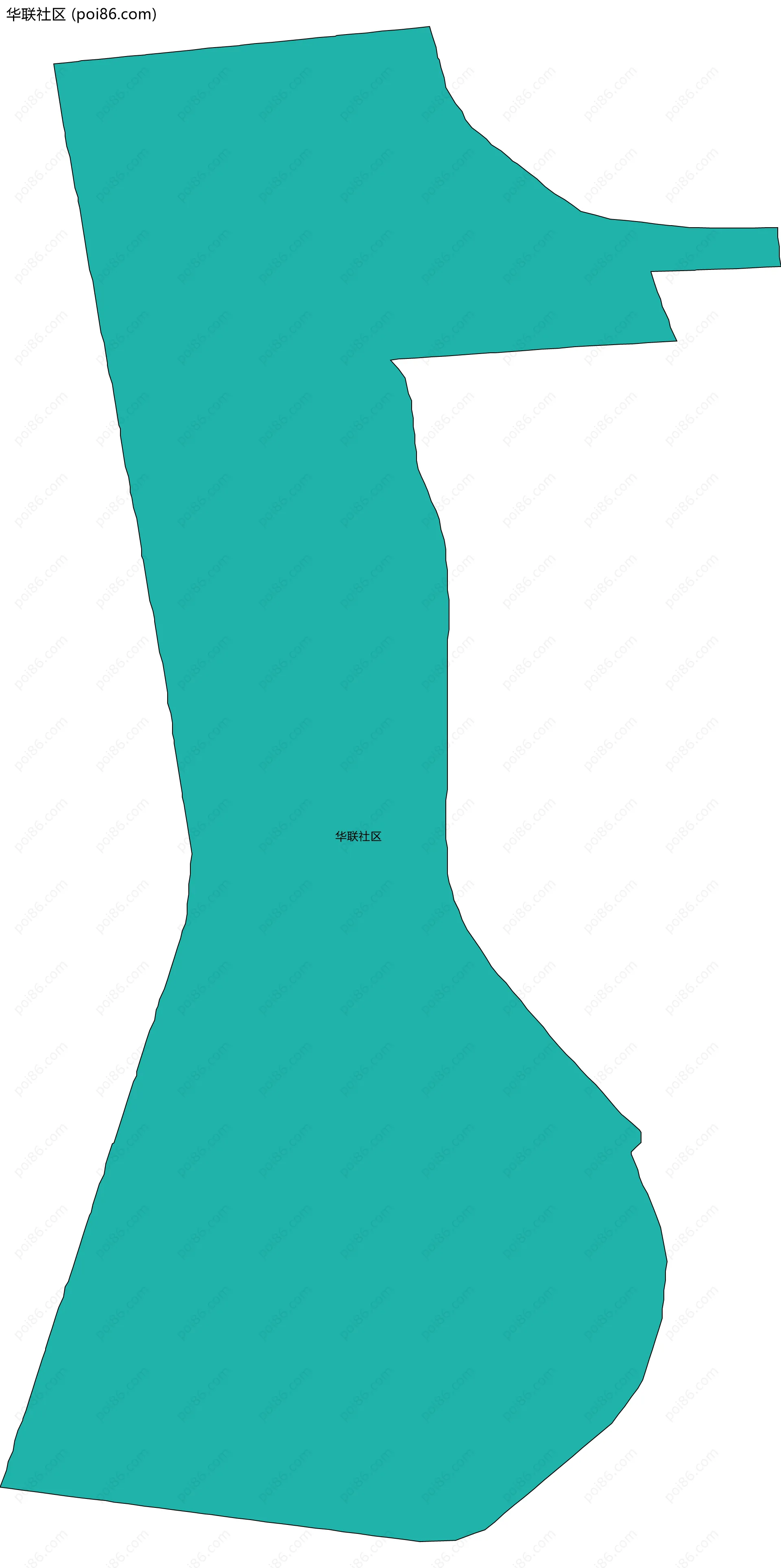 华联社区边界地图