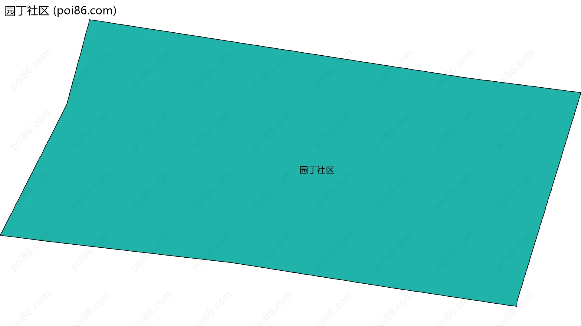 园丁社区边界地图