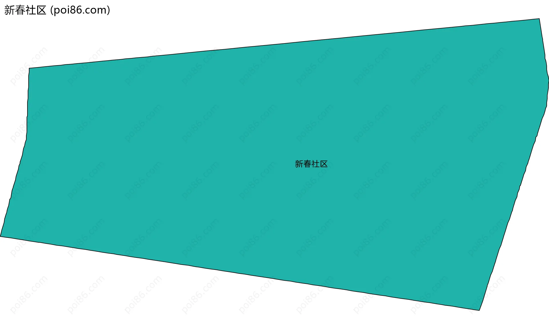 新春社区边界地图