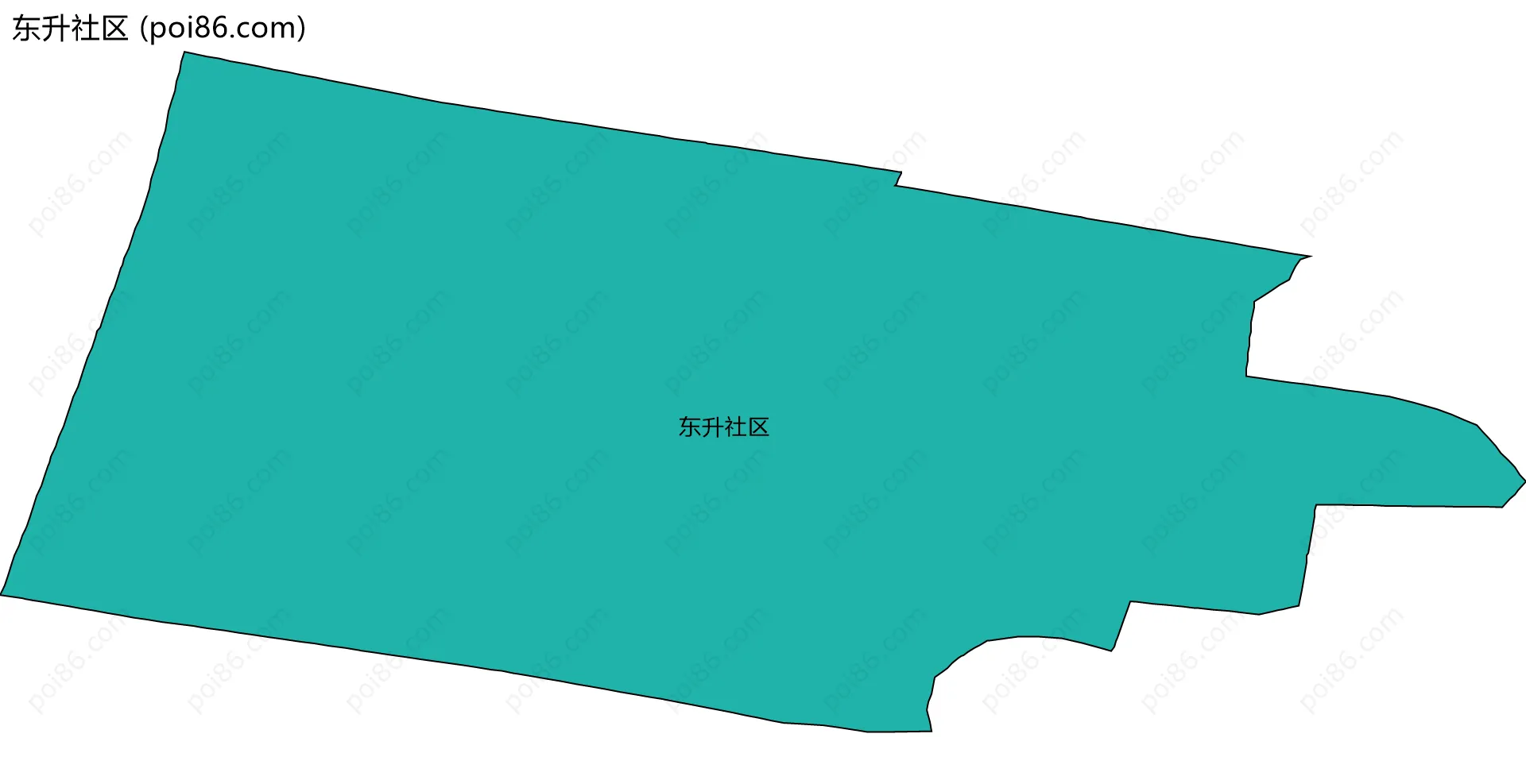 东升社区边界地图