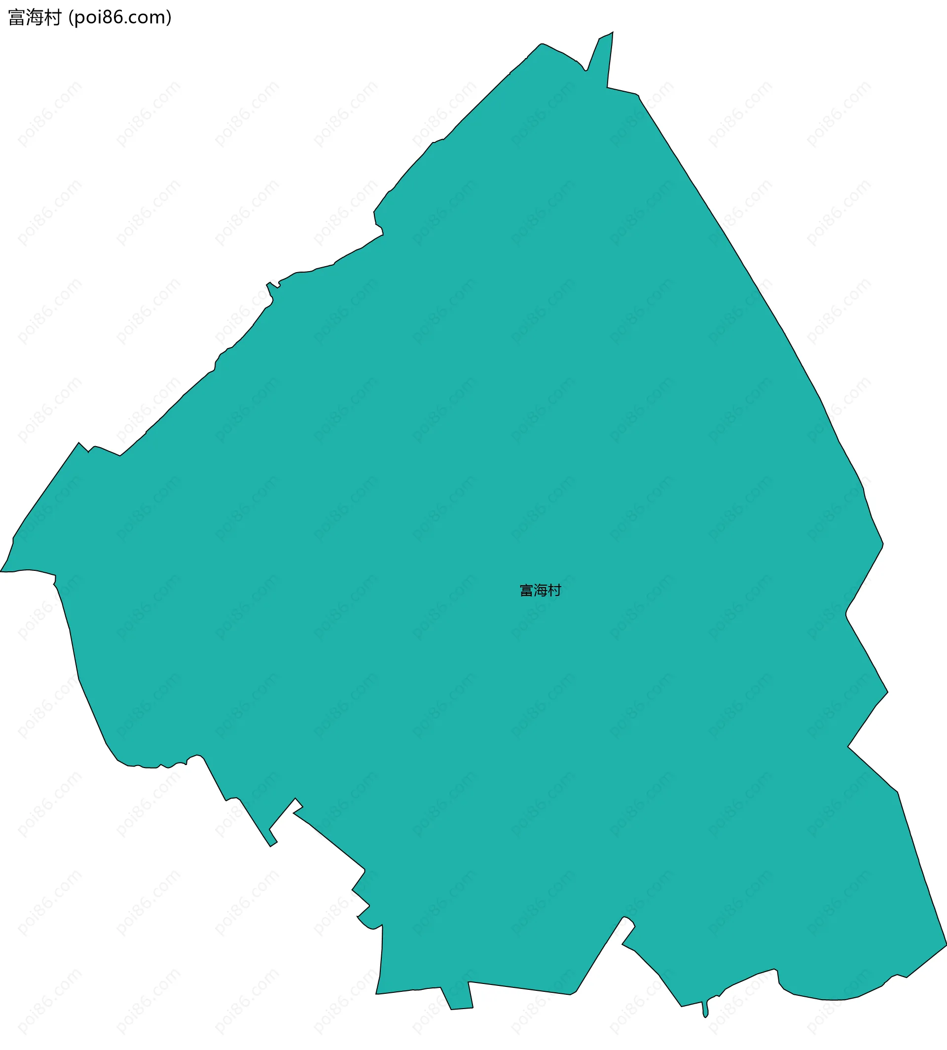 富海村边界地图
