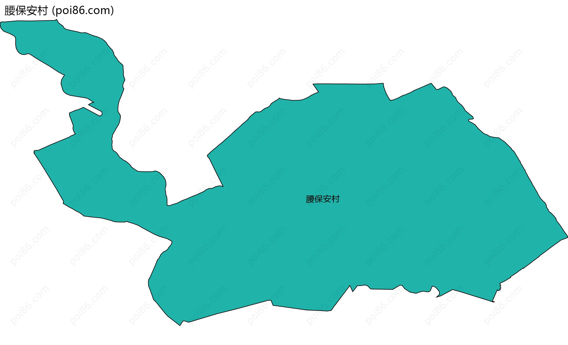 腰保安村边界地图