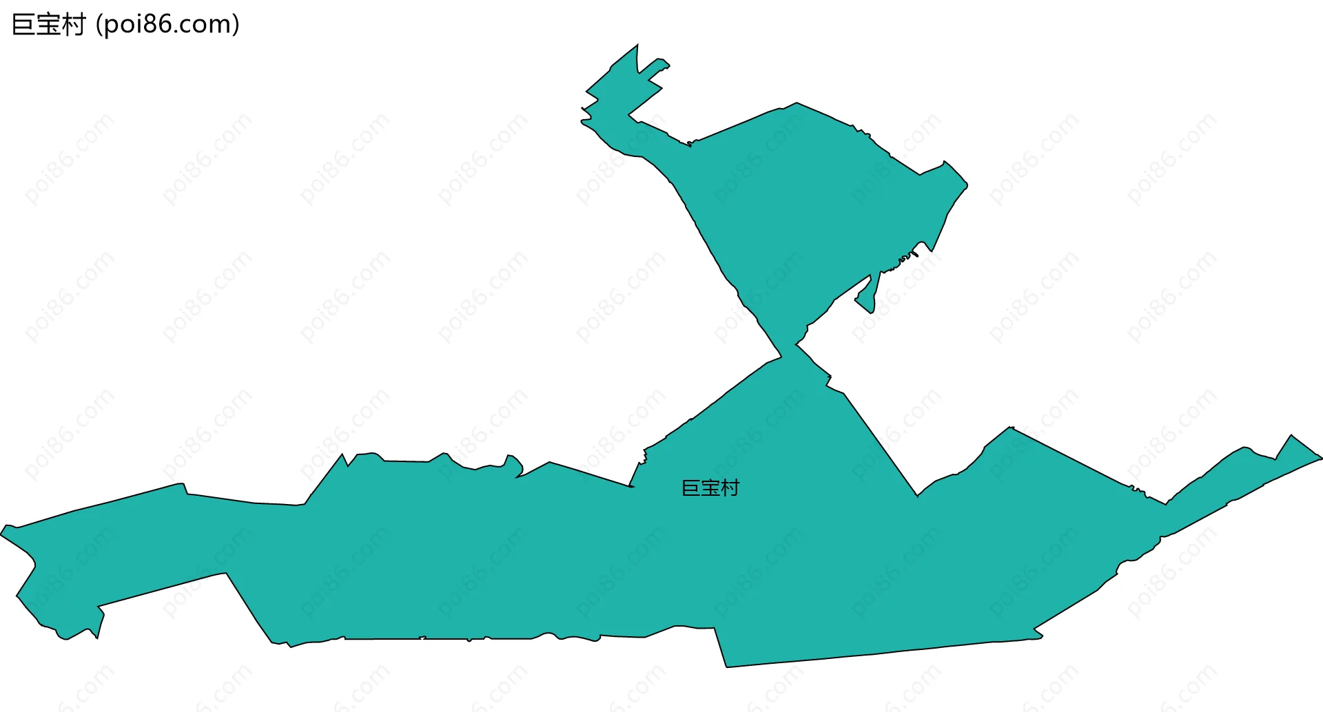 巨宝村边界地图