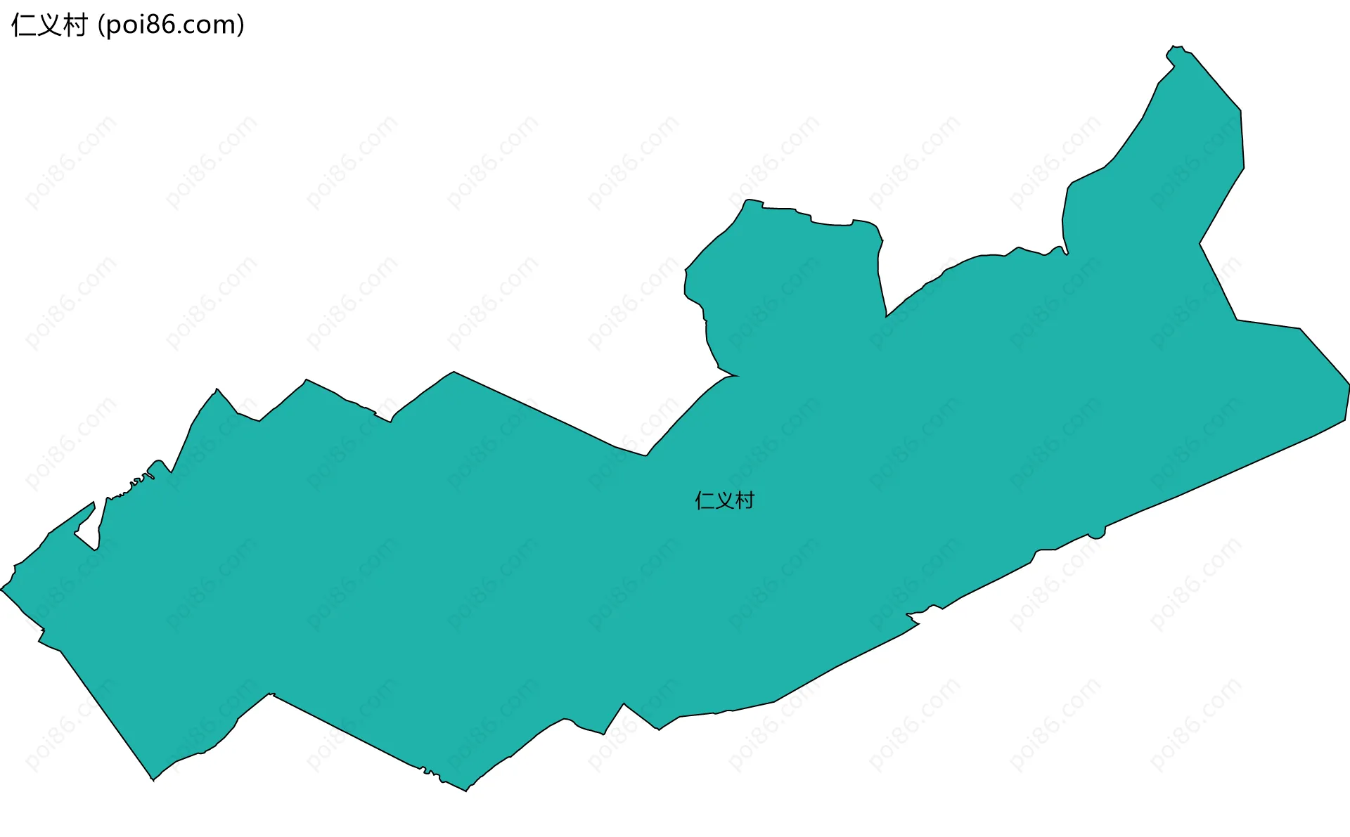 仁义村边界地图