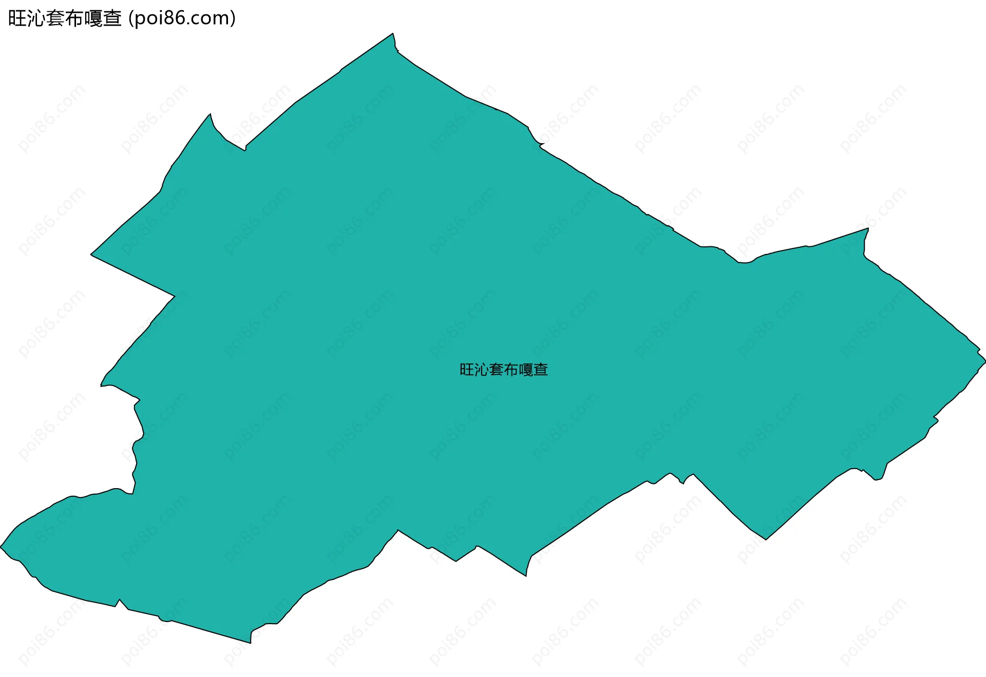 旺沁套布嘎查边界地图