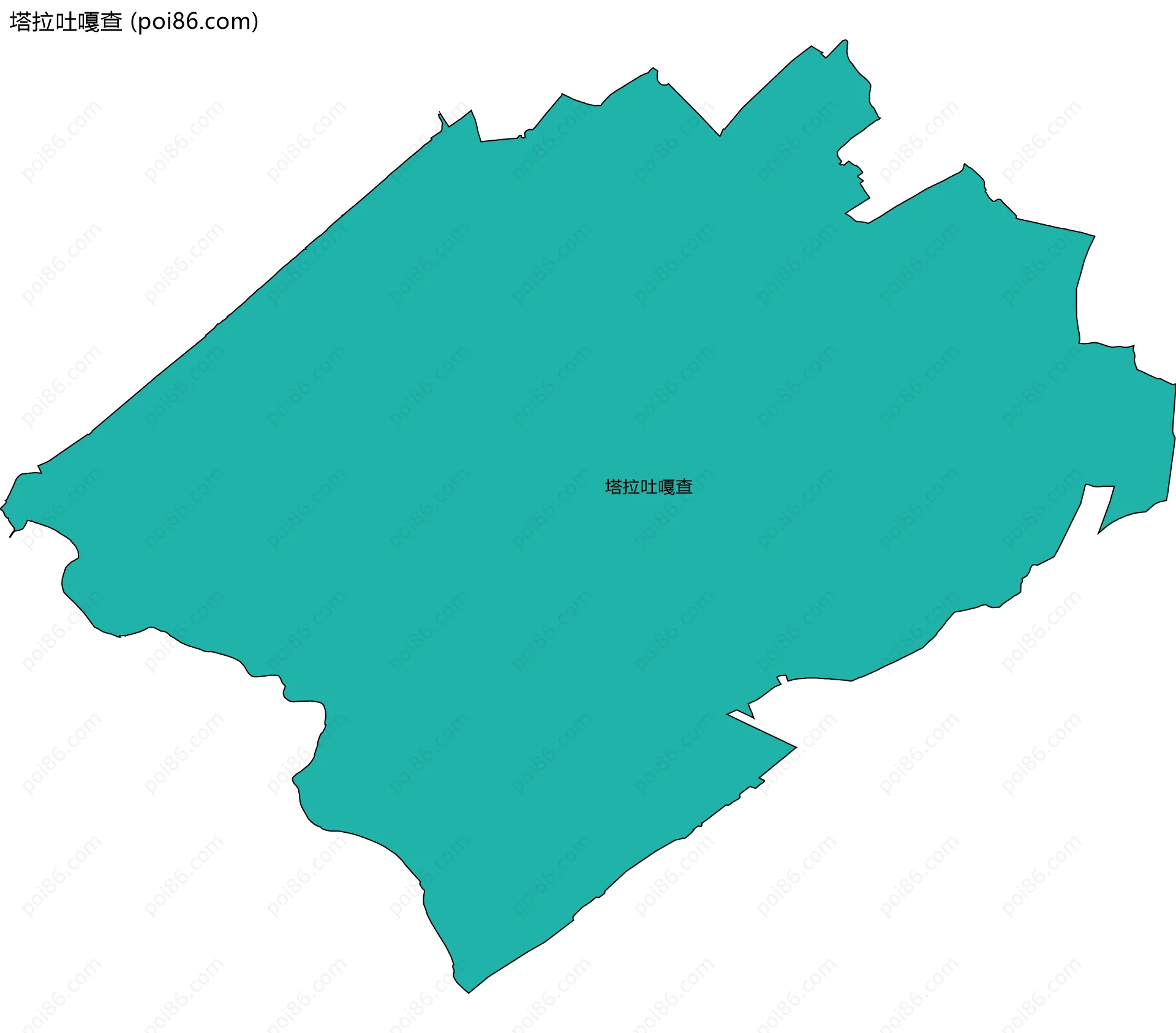 塔拉吐嘎查边界地图