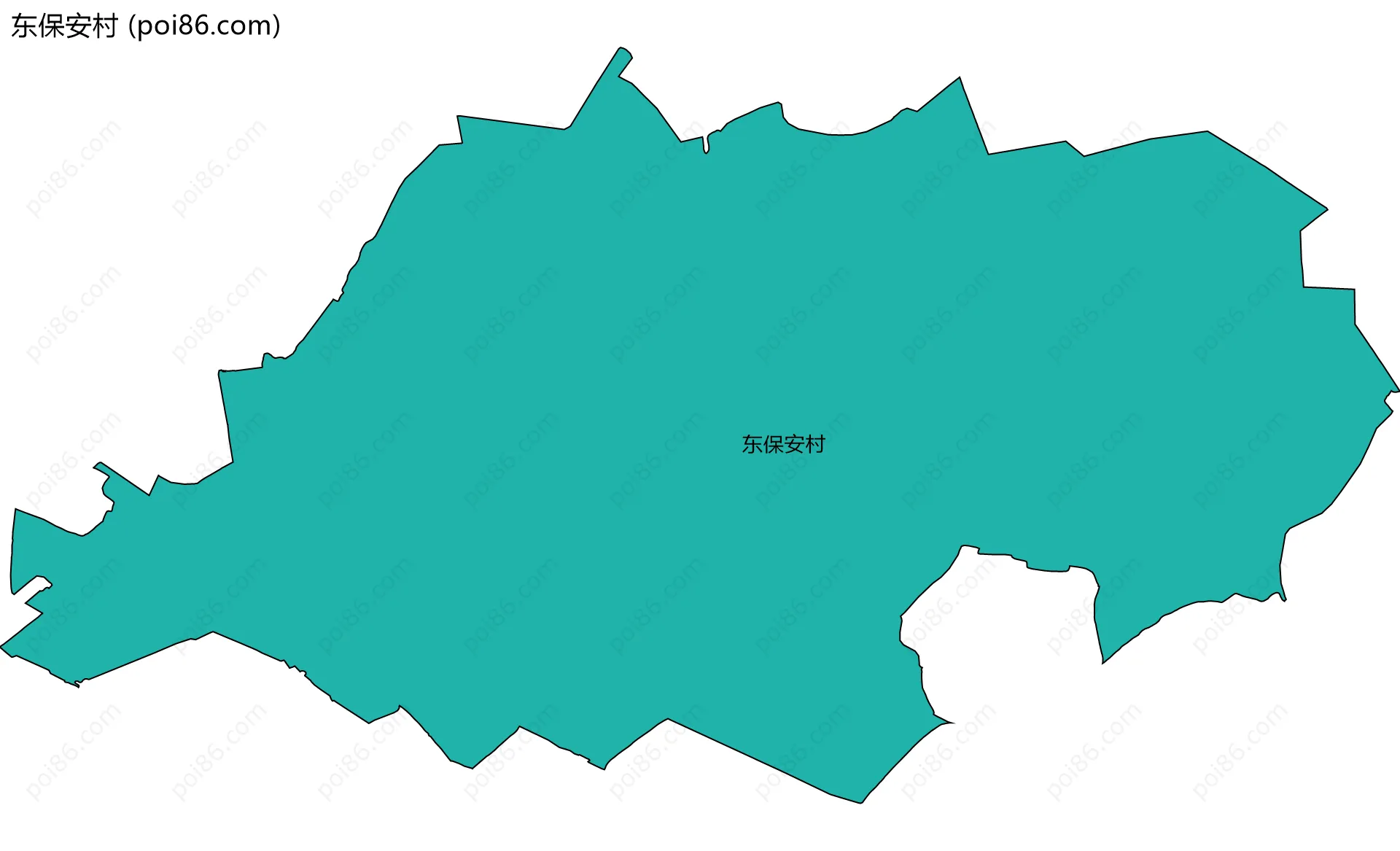 东保安村边界地图