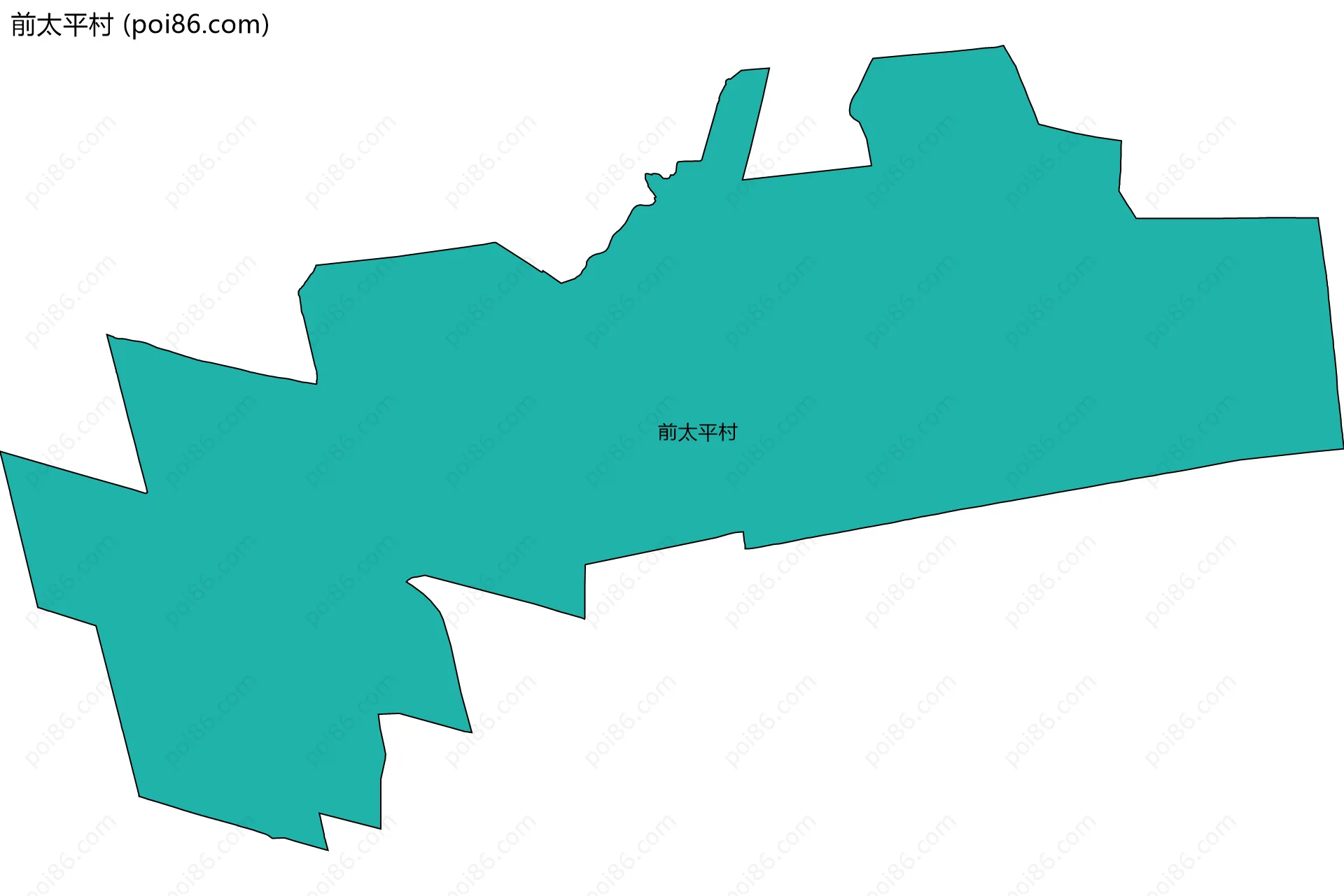 前太平村边界地图