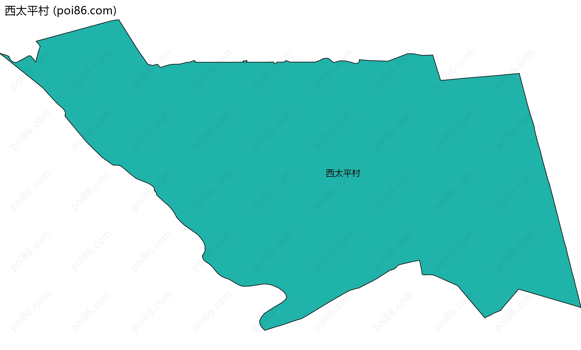 西太平村边界地图