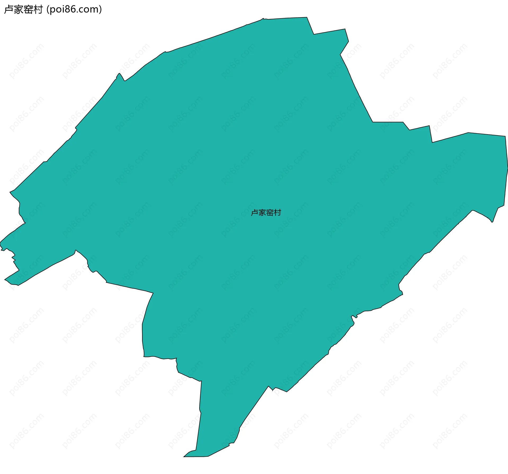 卢家窑村边界地图