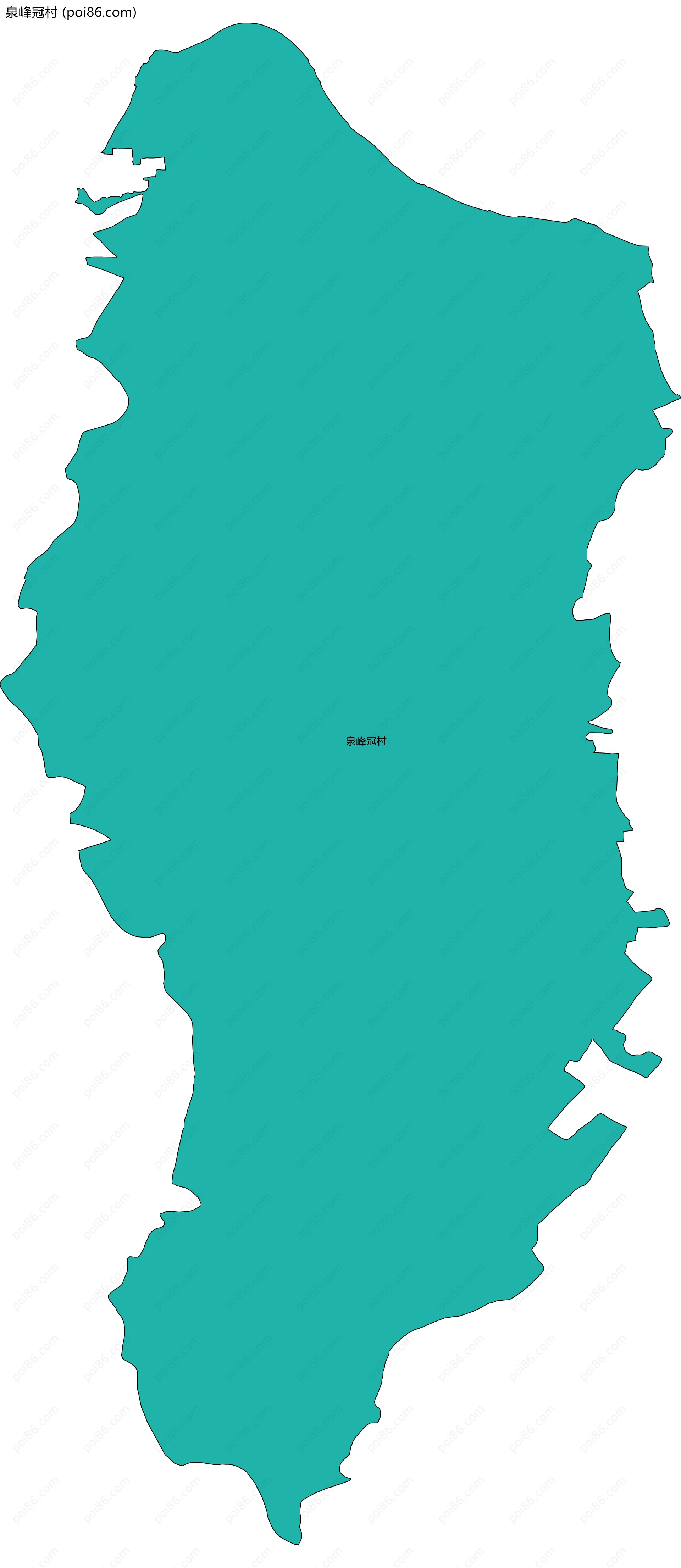 泉峰冠村边界地图
