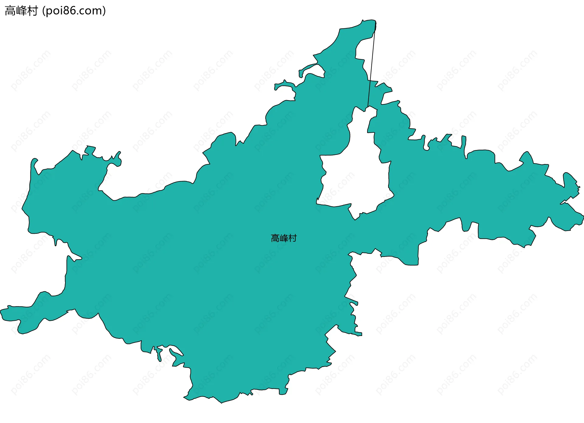高峰村边界地图