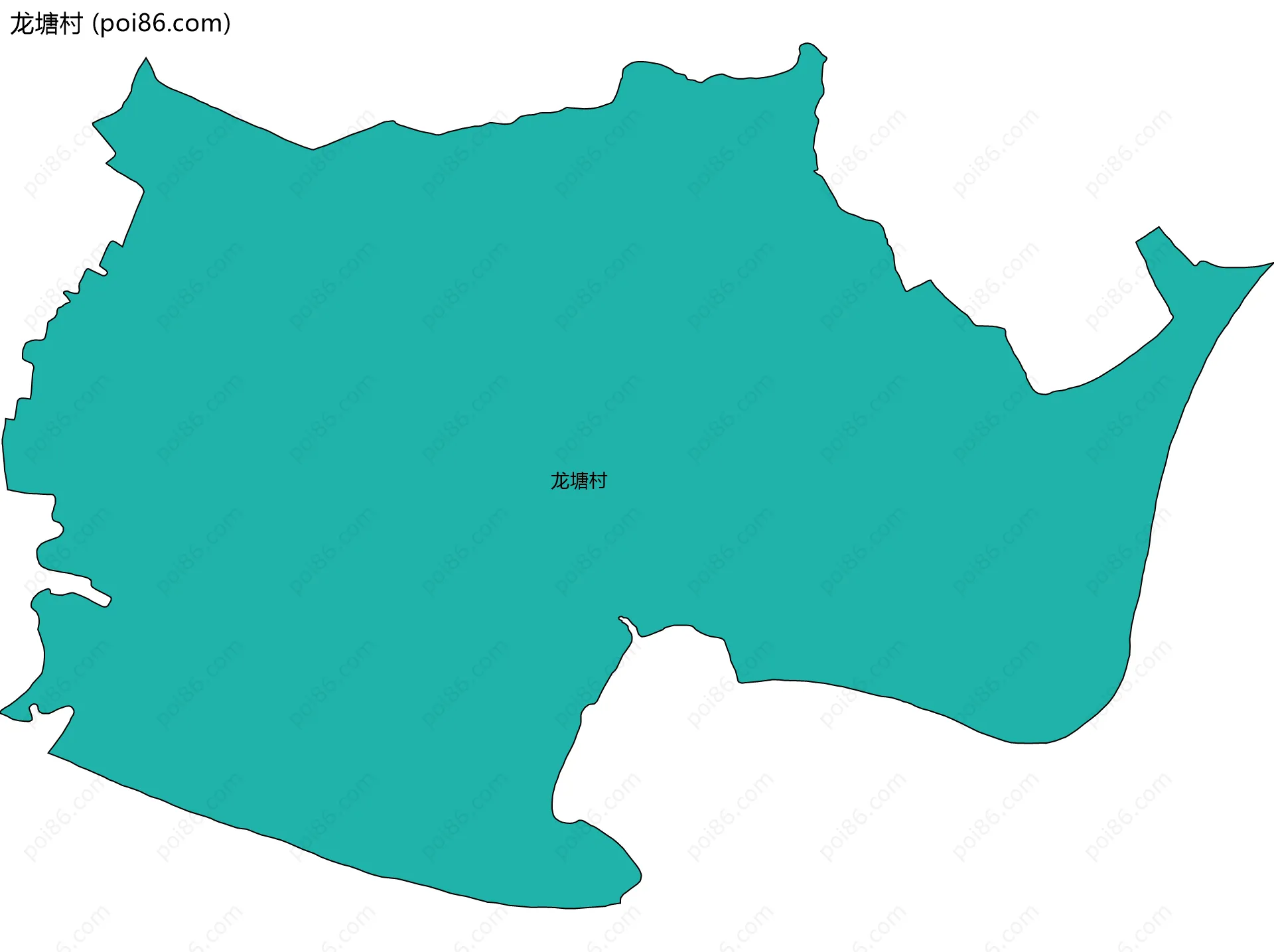 龙塘村边界地图