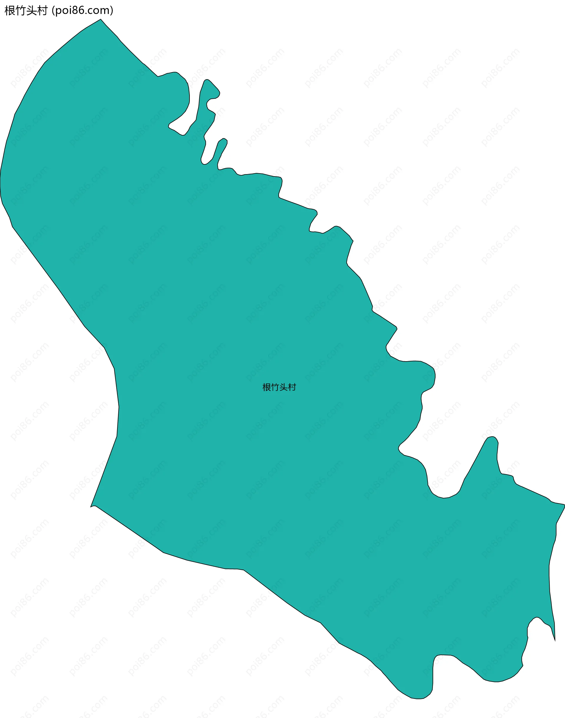 根竹头村边界地图