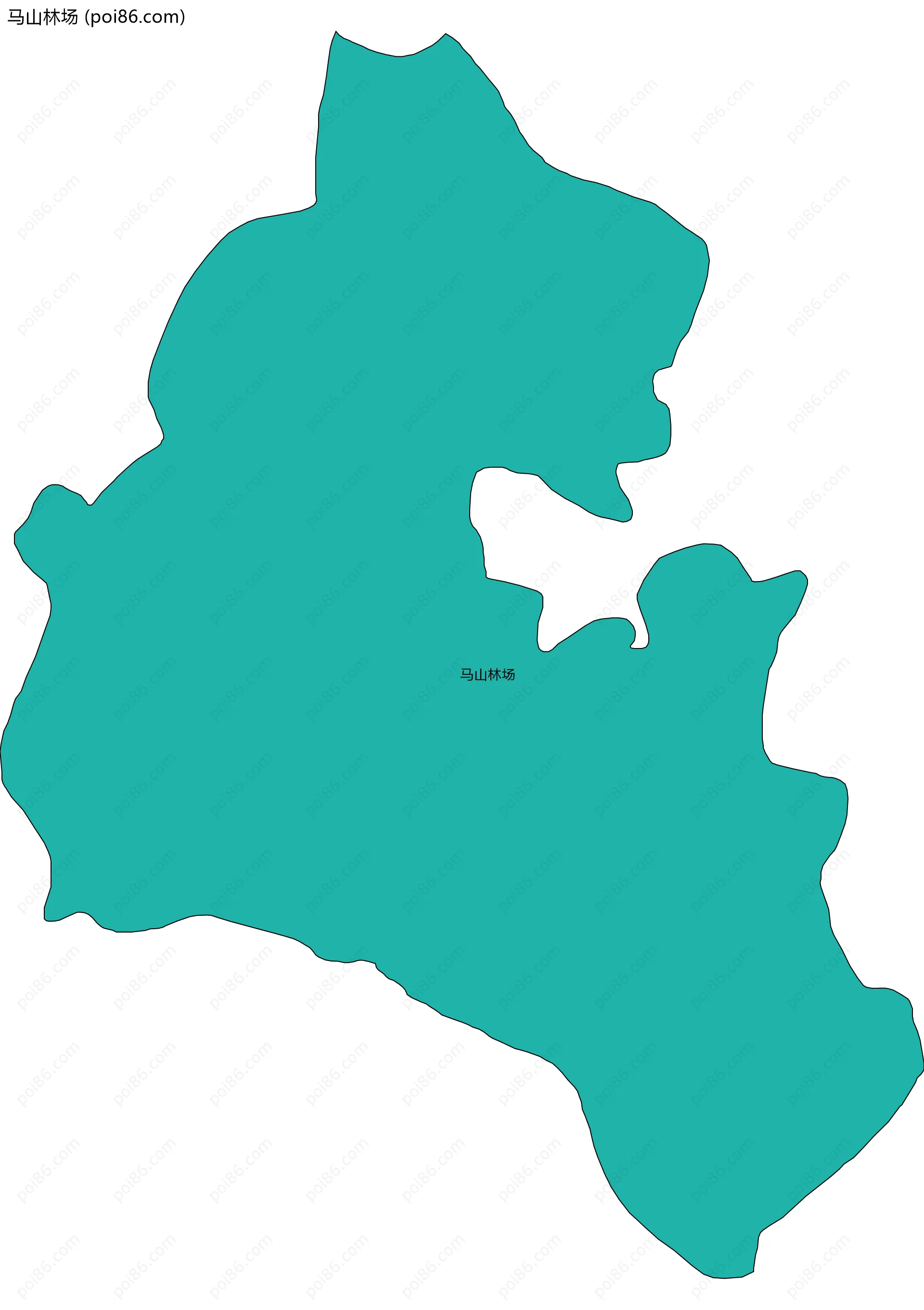 马山林场边界地图