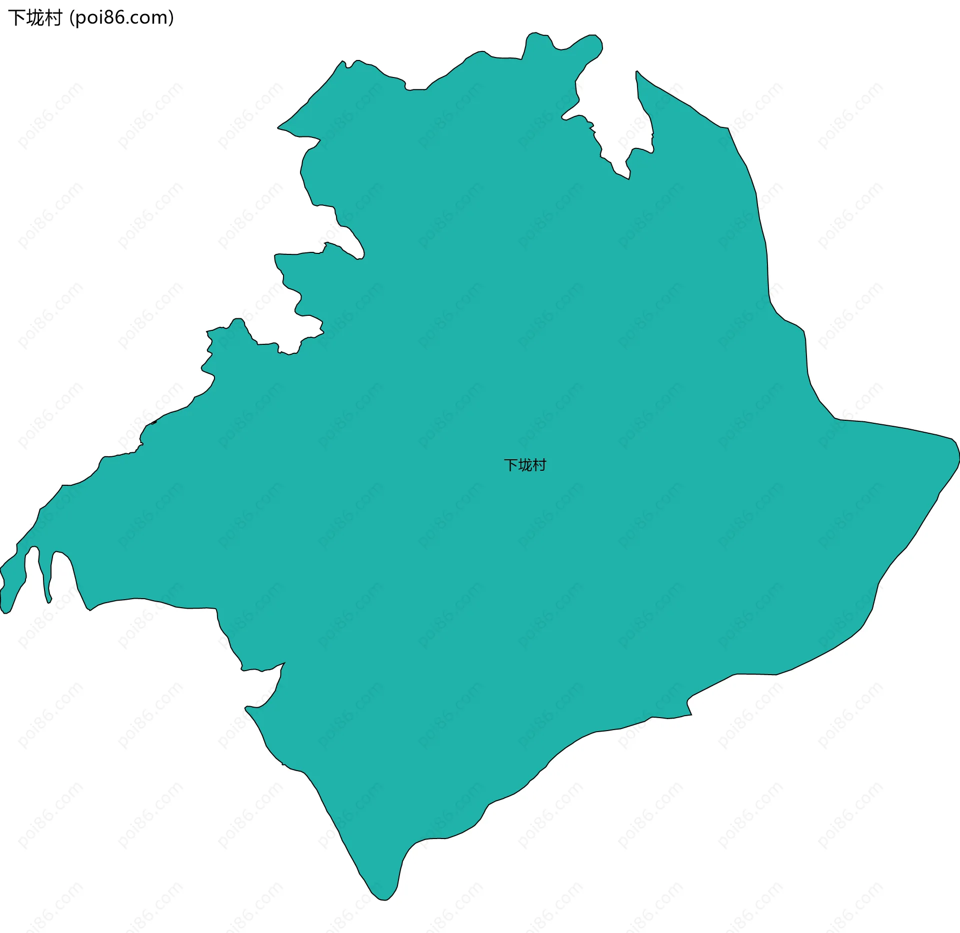 下垅村边界地图