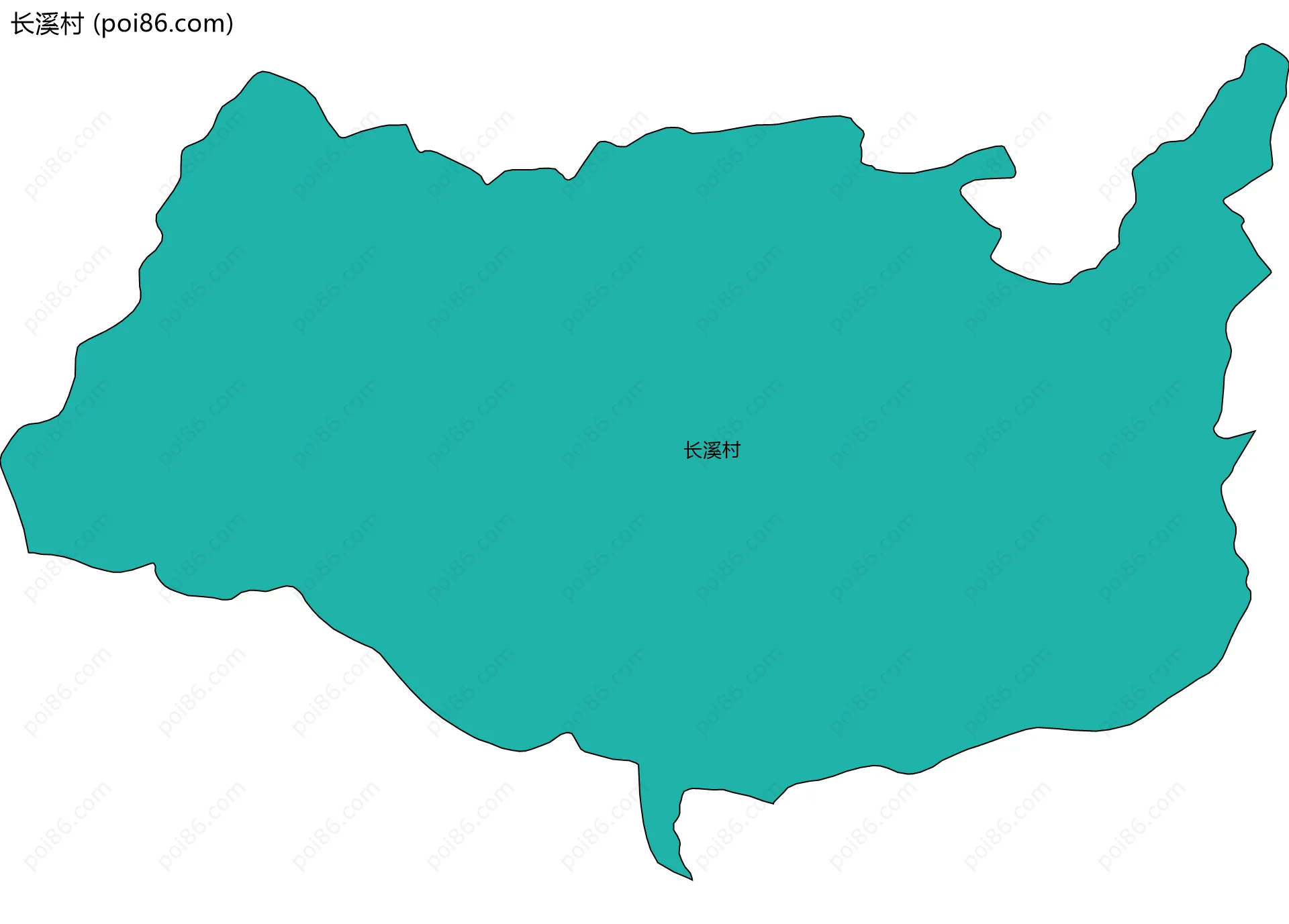 长溪村边界地图