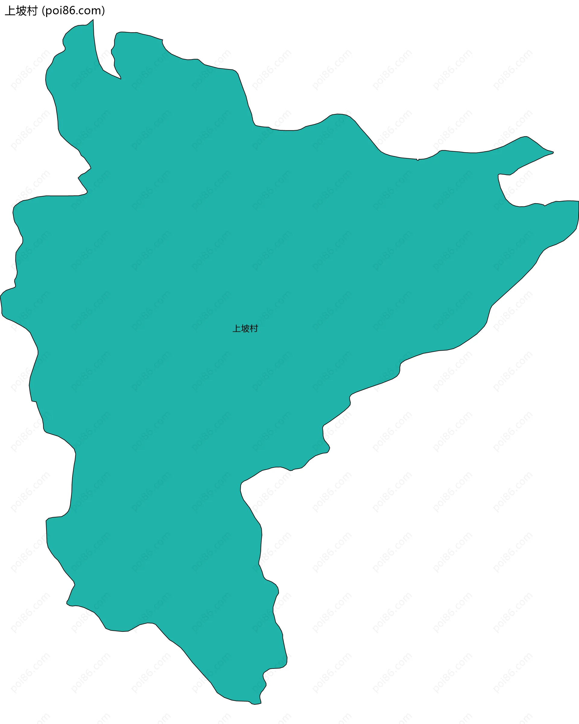 上坡村边界地图
