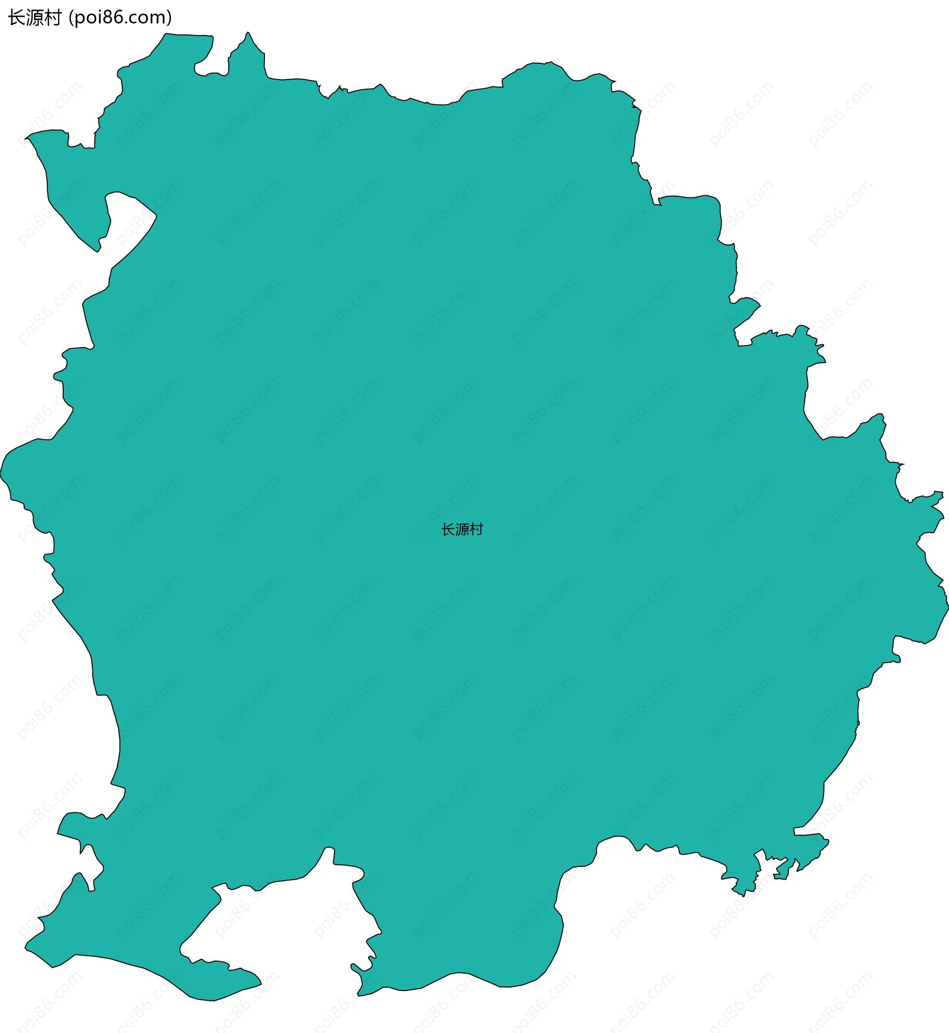长源村边界地图