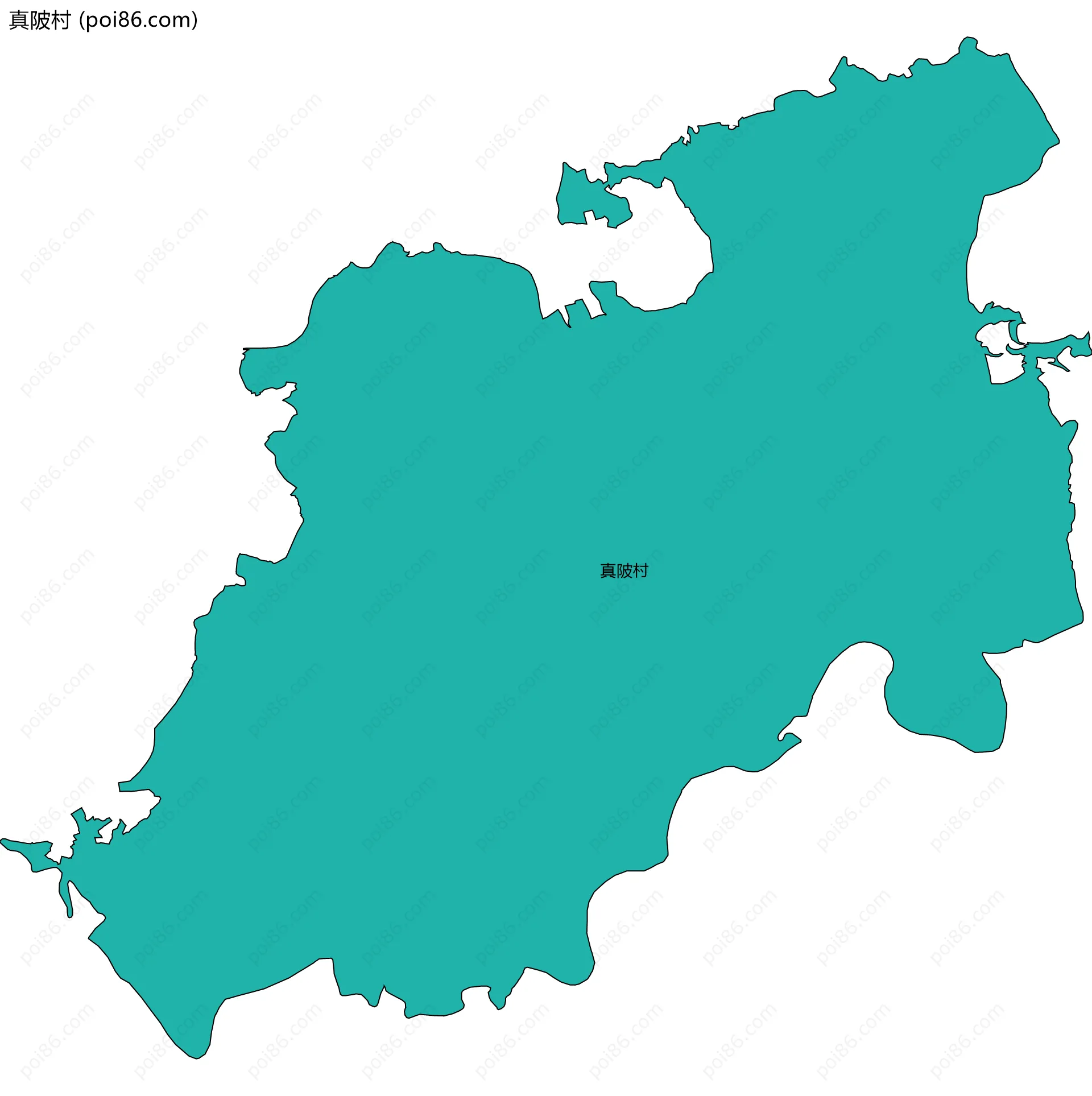 真陂村边界地图