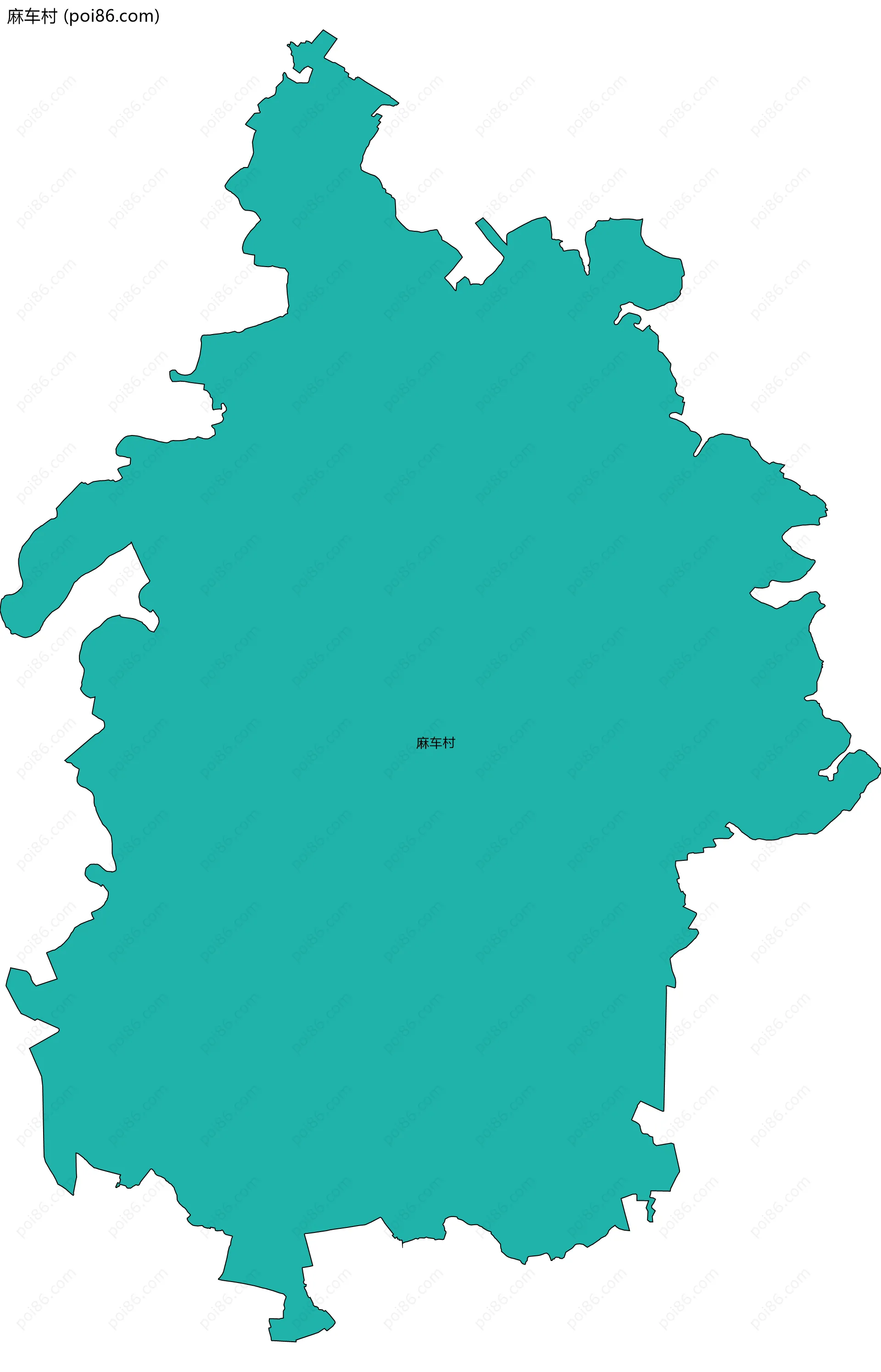 麻车村边界地图