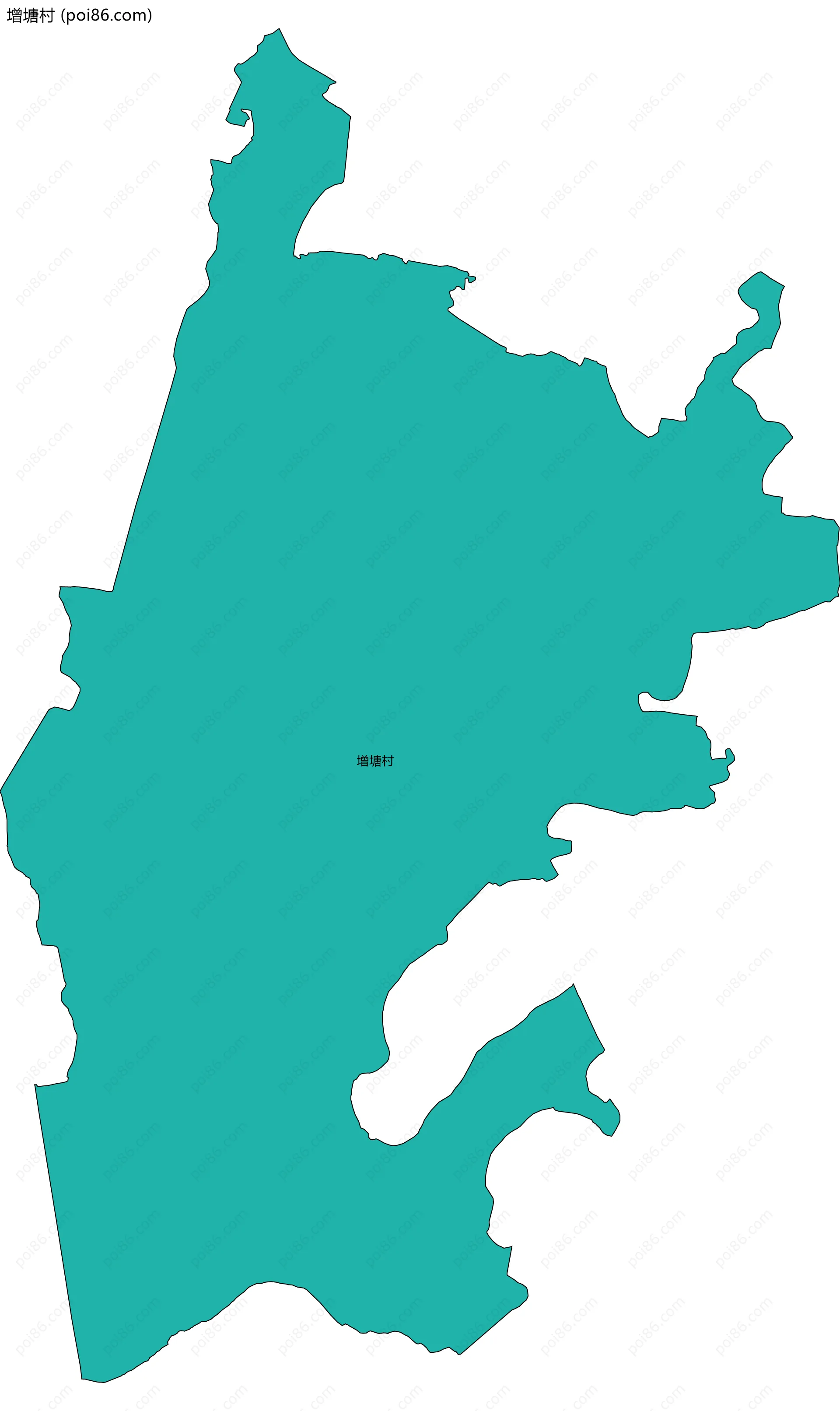 增塘村边界地图