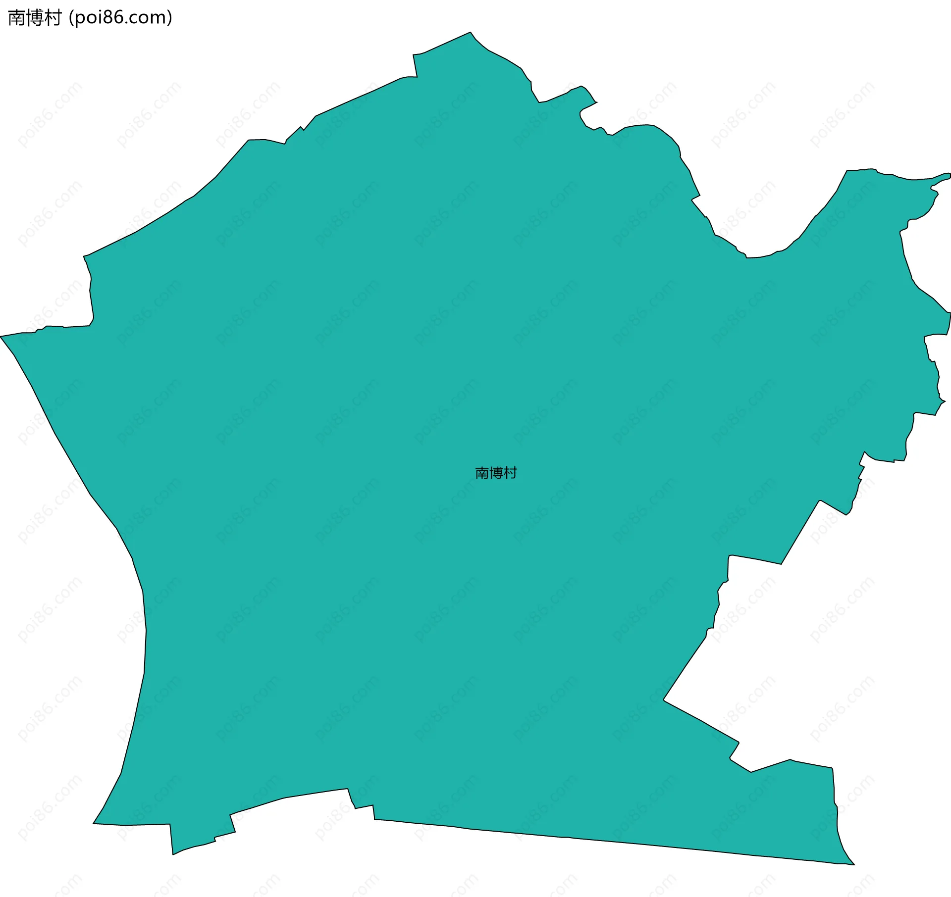 南博村边界地图