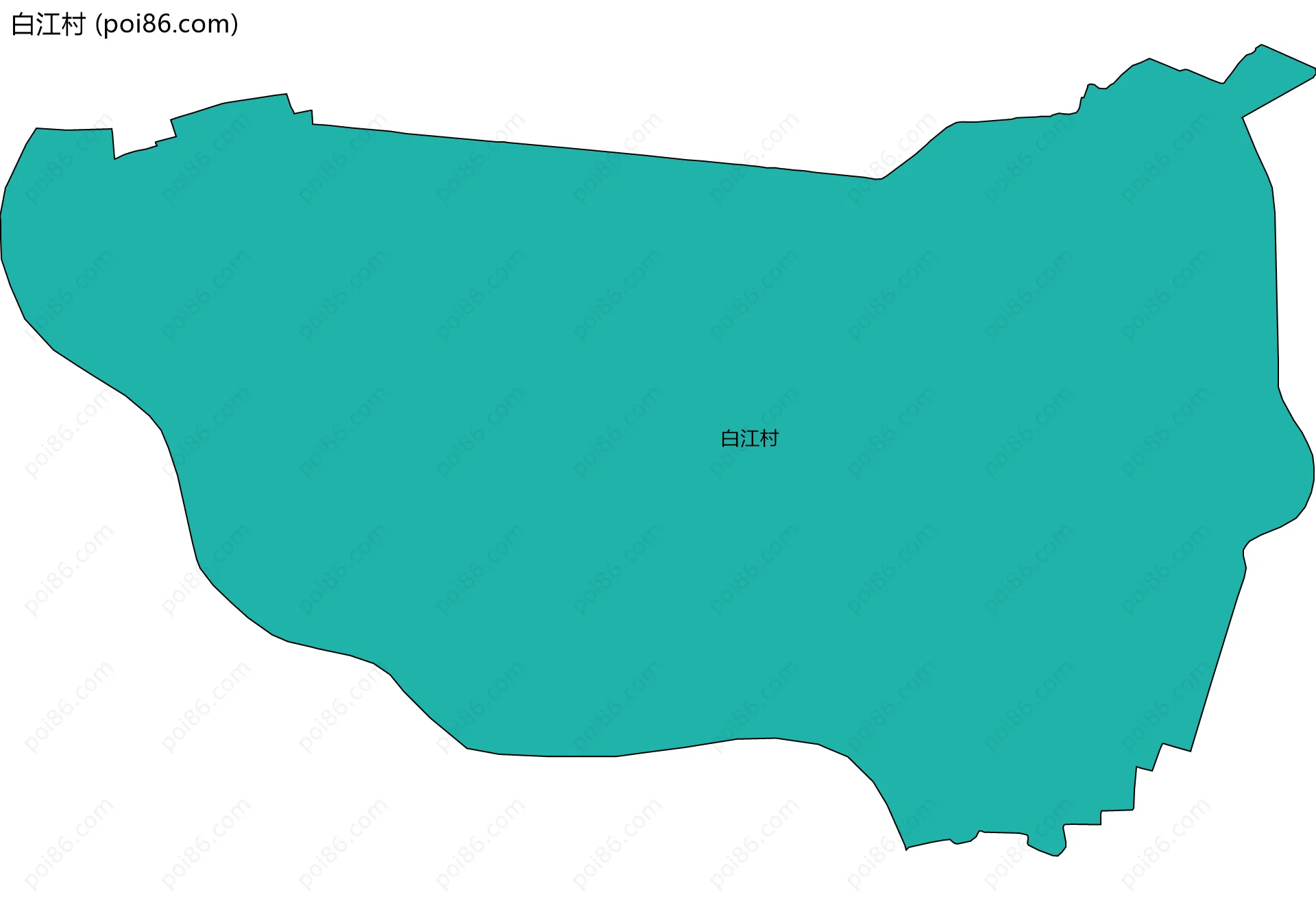 白江村边界地图