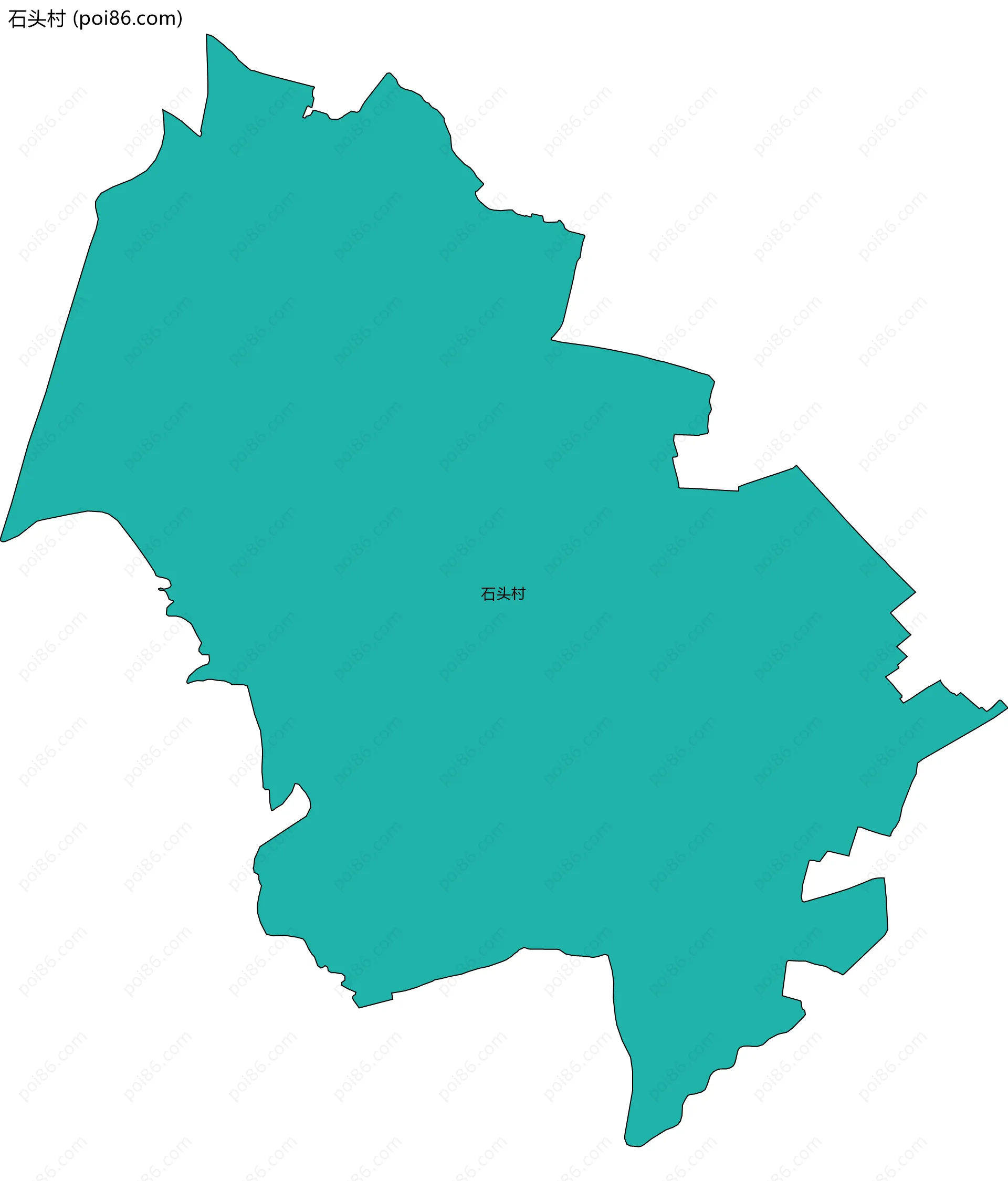 石头村边界地图