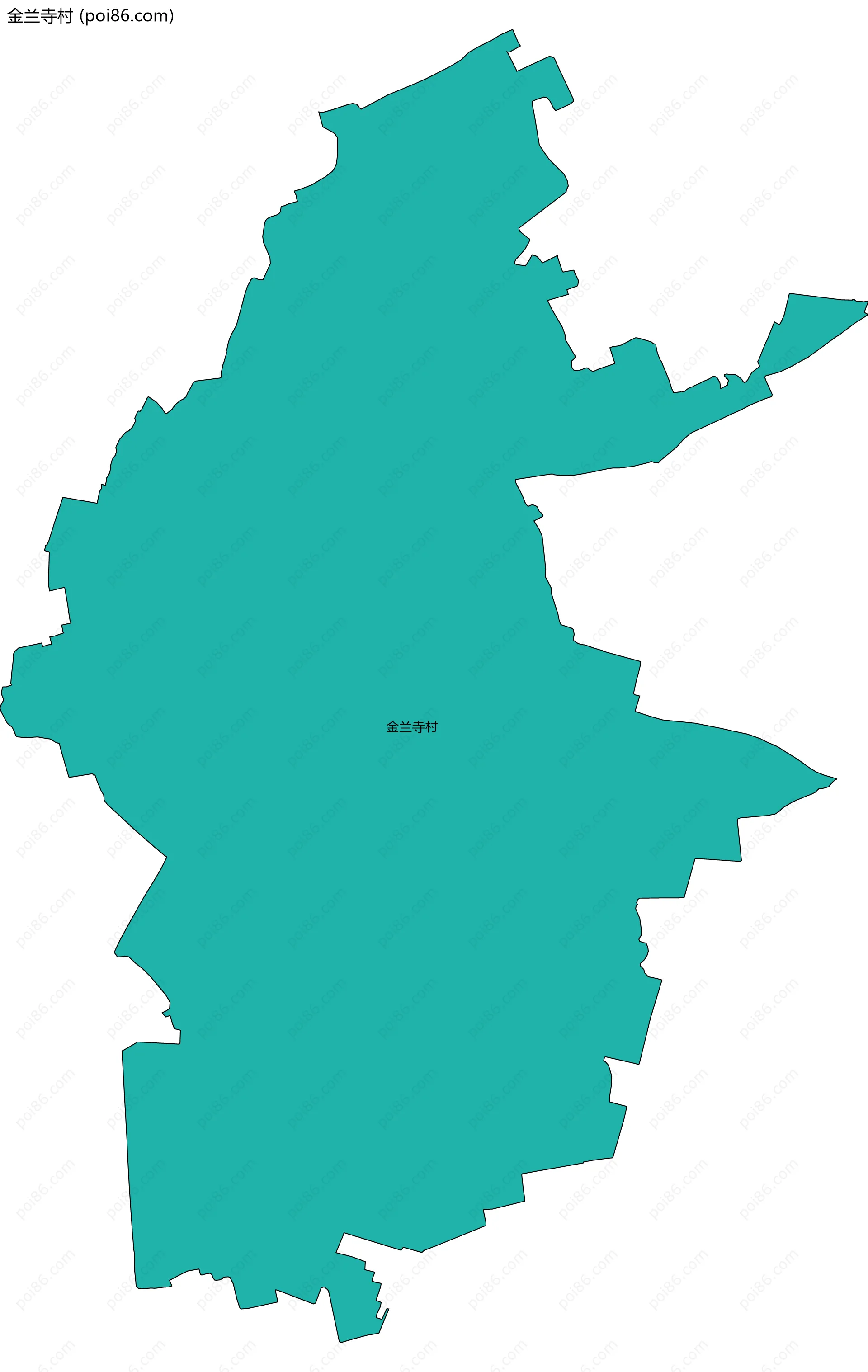 金兰寺村边界地图