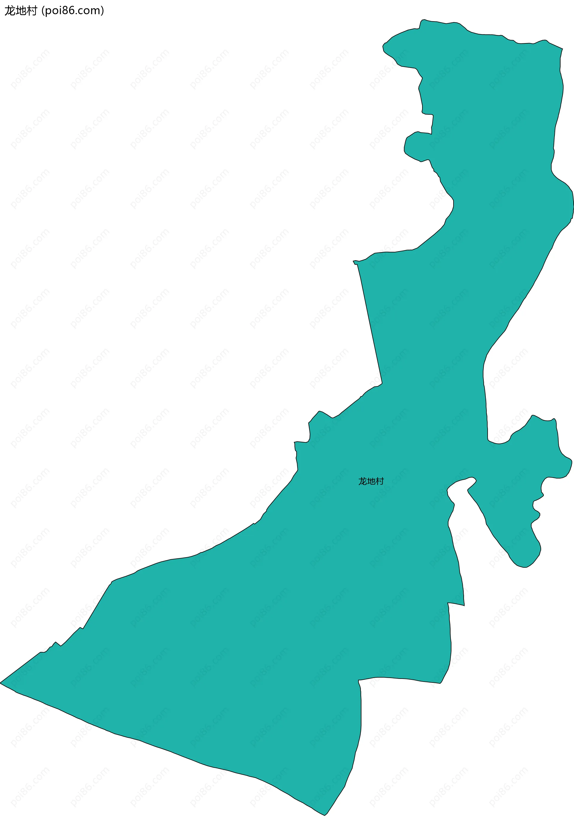 龙地村边界地图
