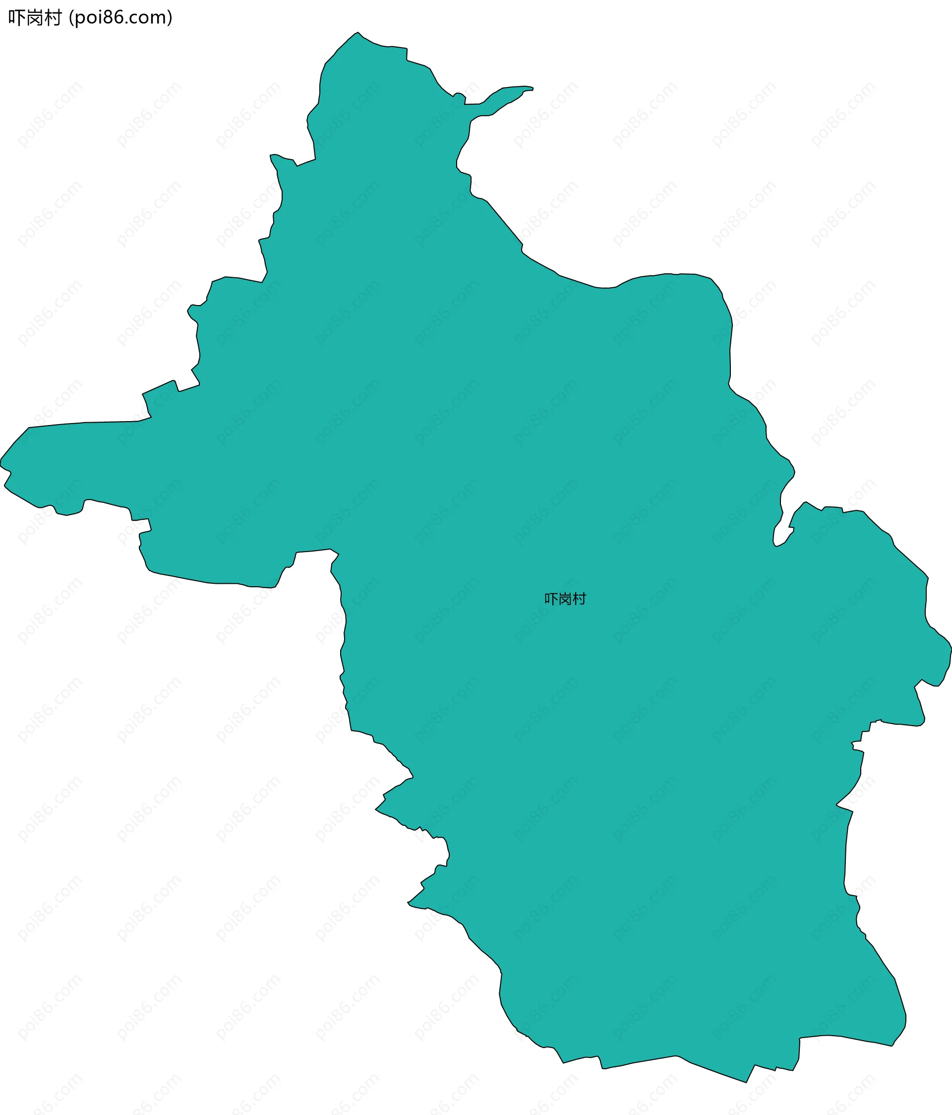 吓岗村边界地图