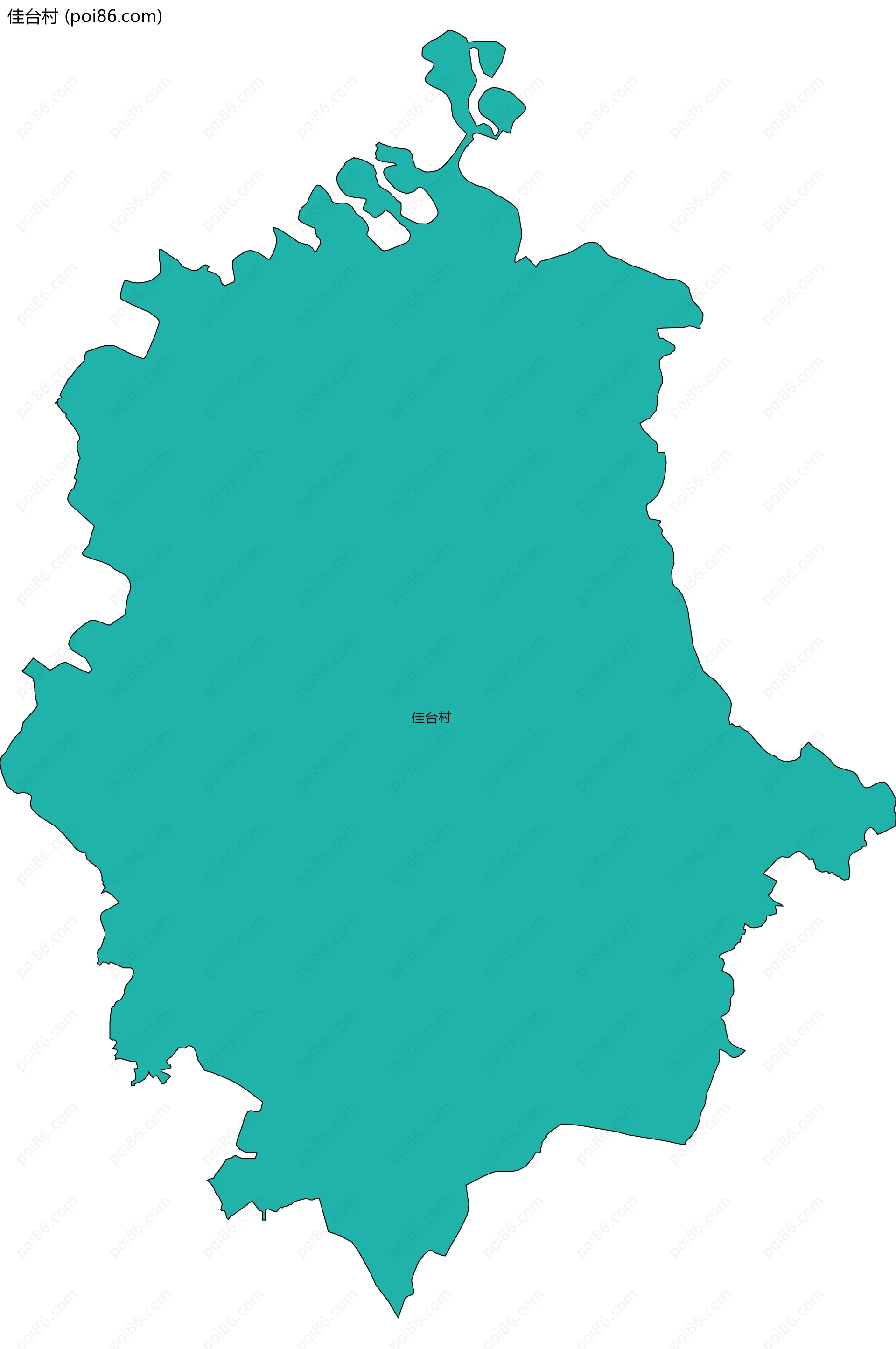 佳台村边界地图