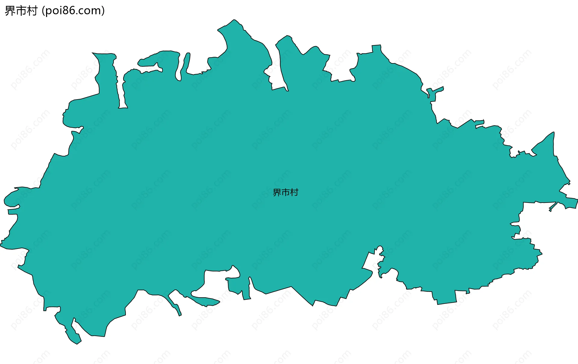 界市村边界地图