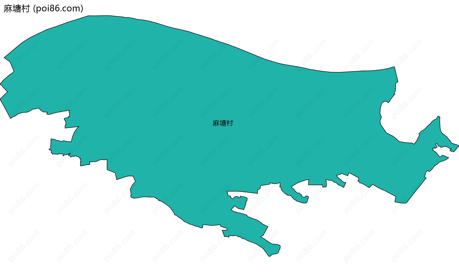麻塘村边界地图