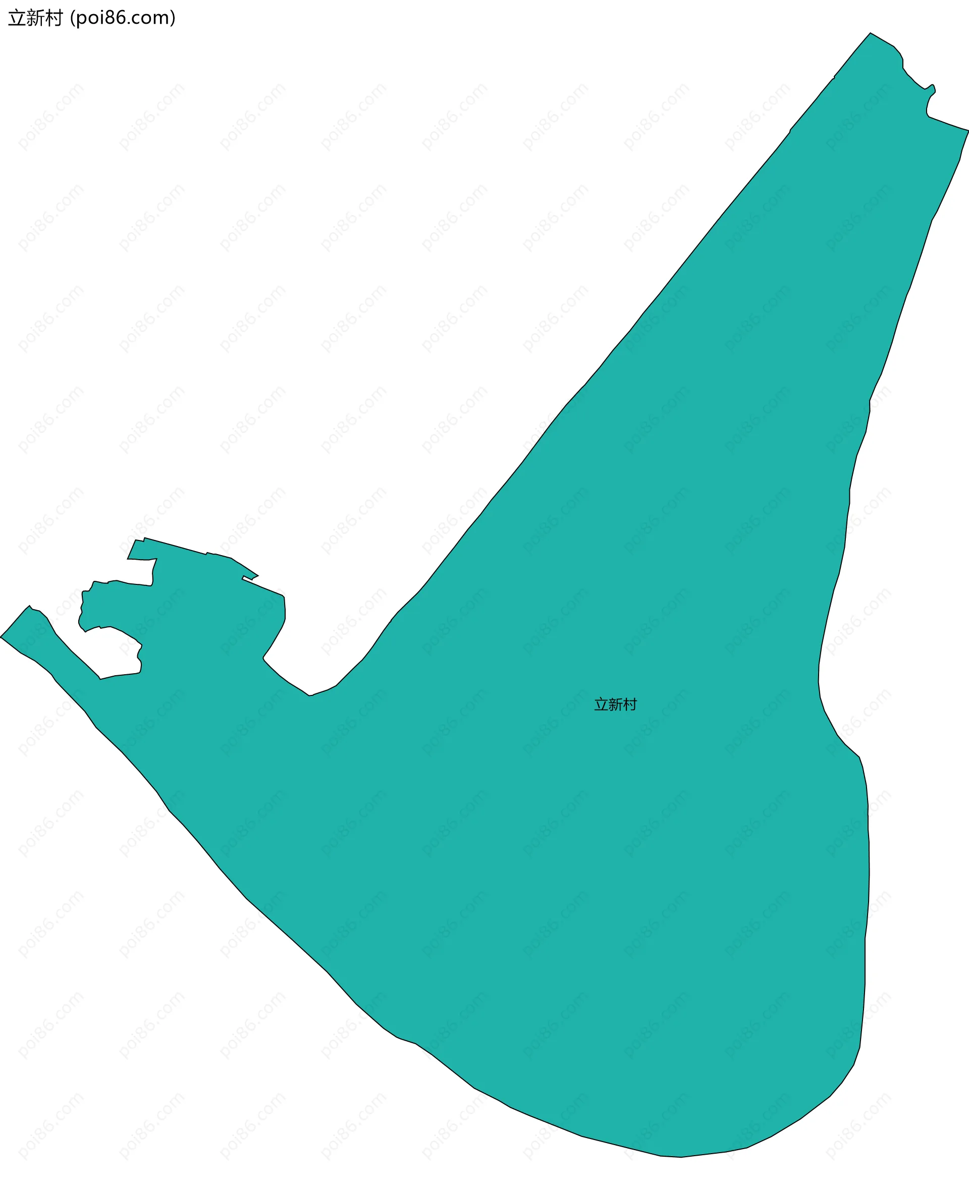 立新村边界地图