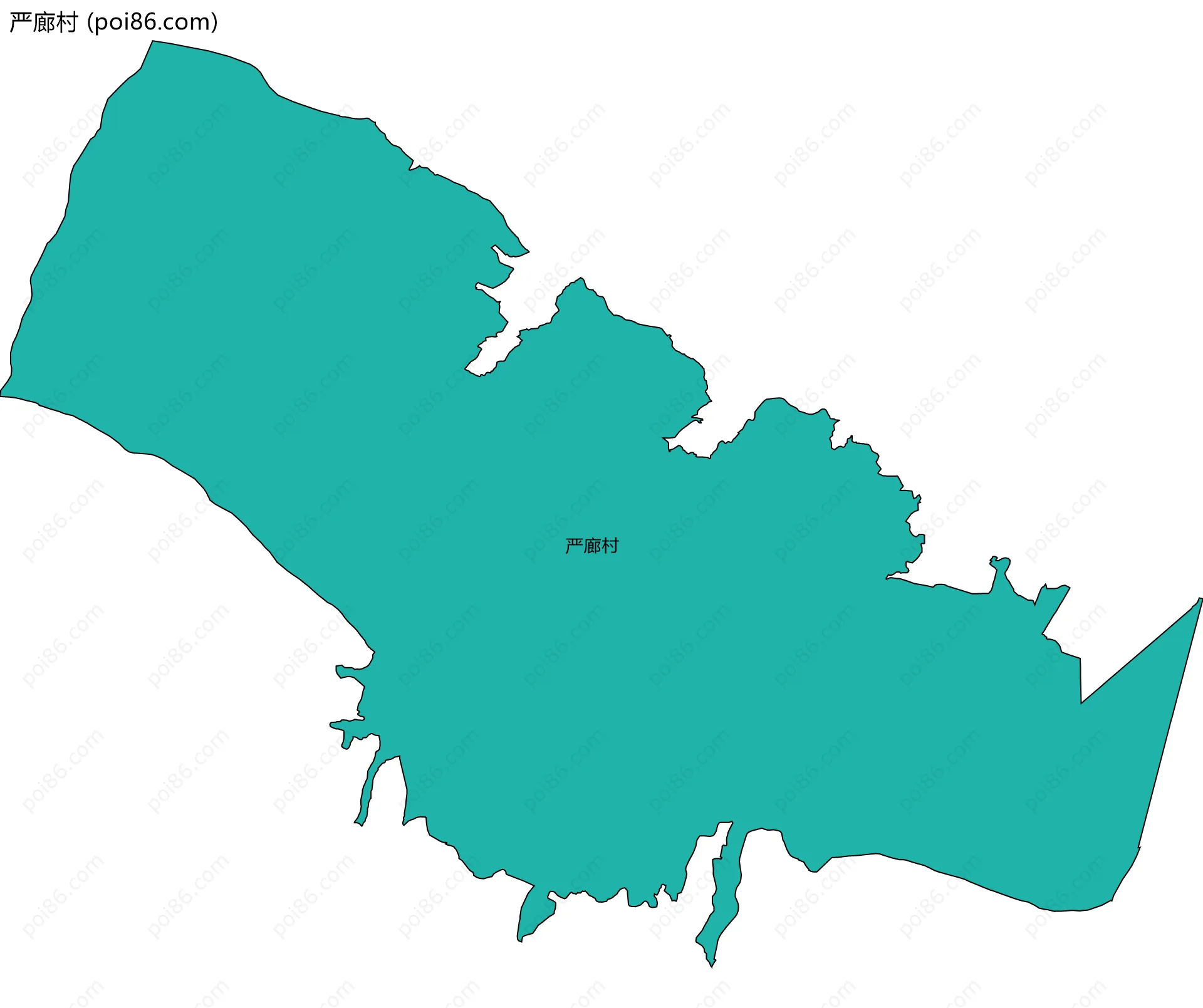 严廊村边界地图