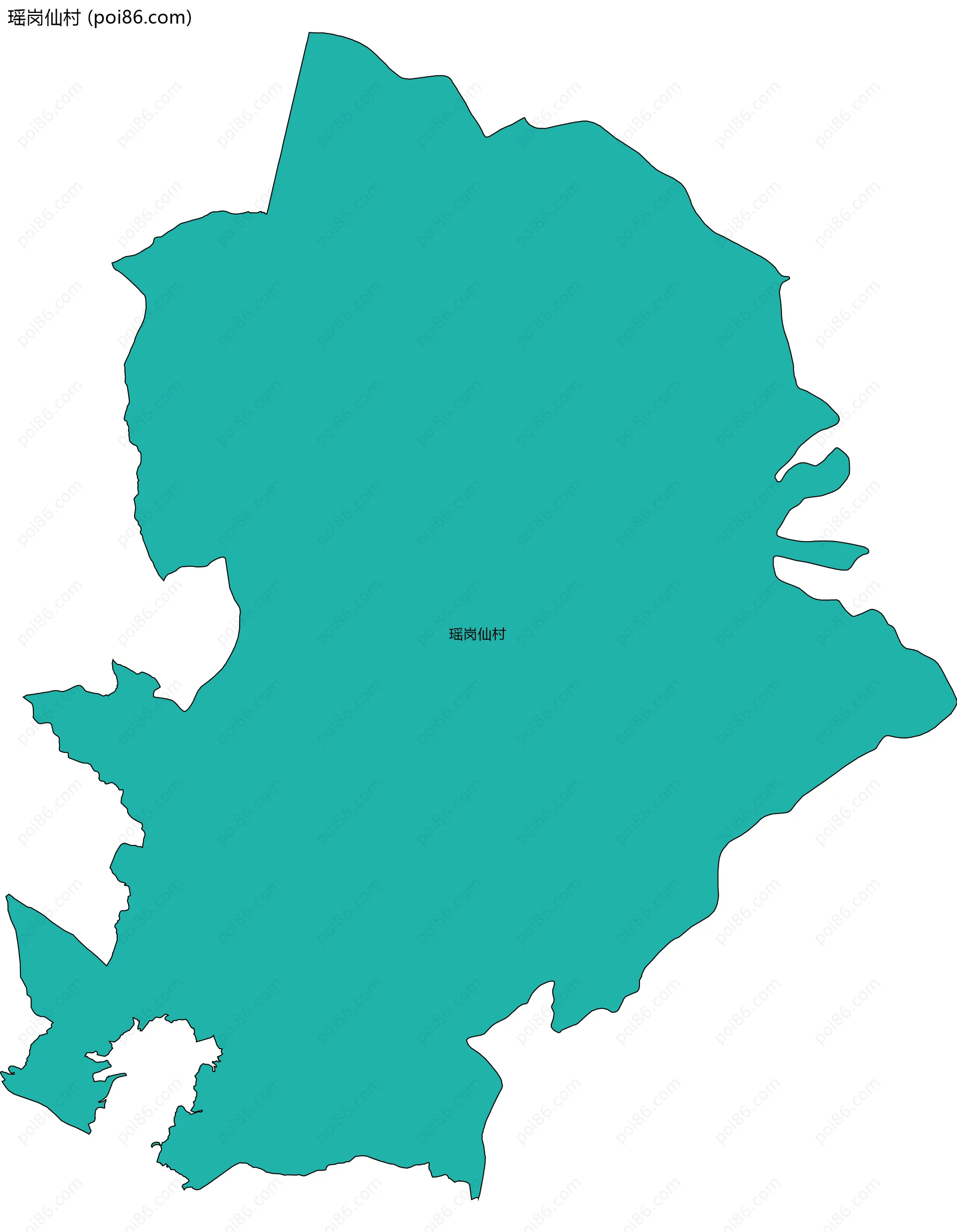 瑶岗仙村边界地图