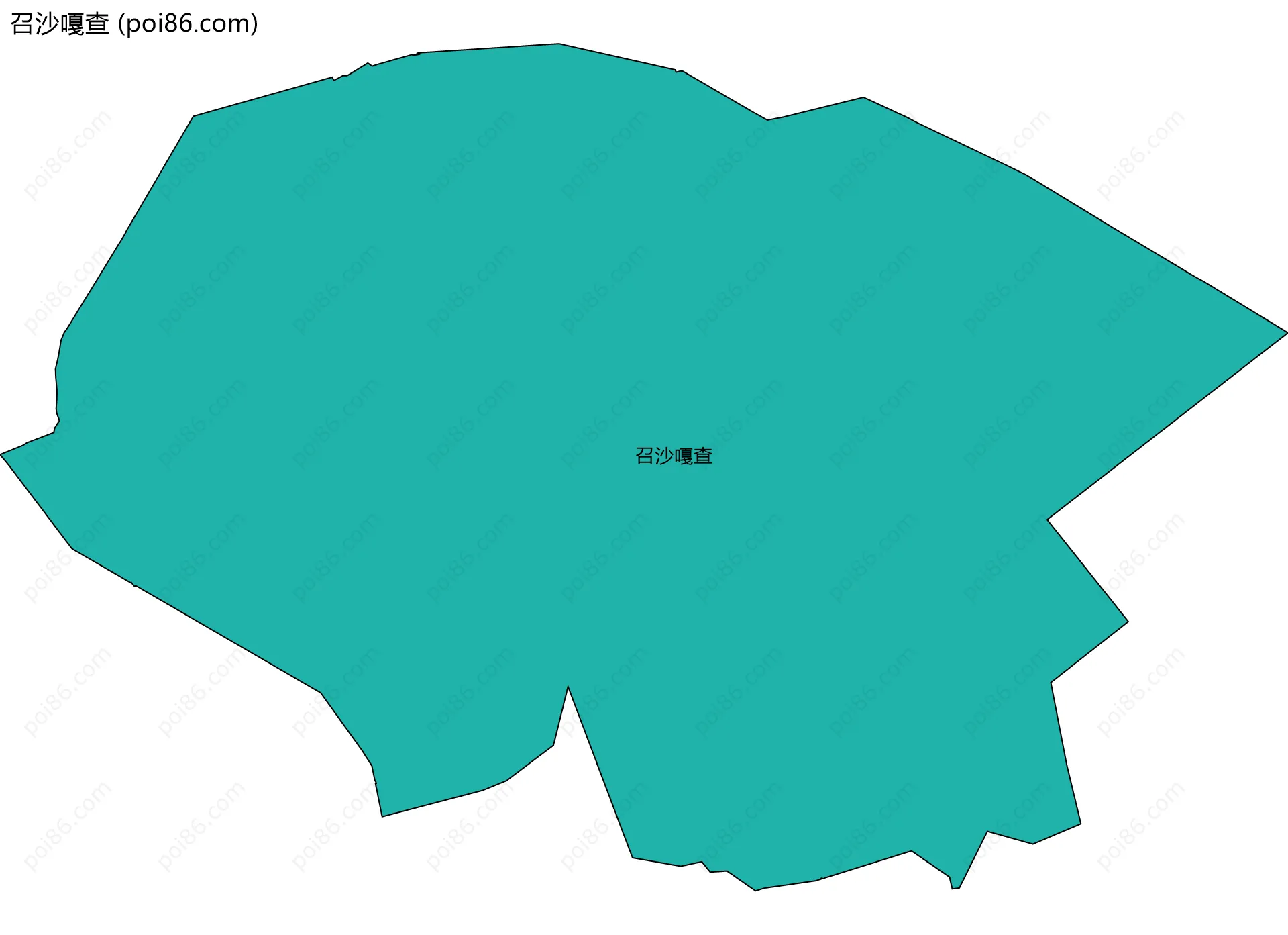 召沙嘎查边界地图