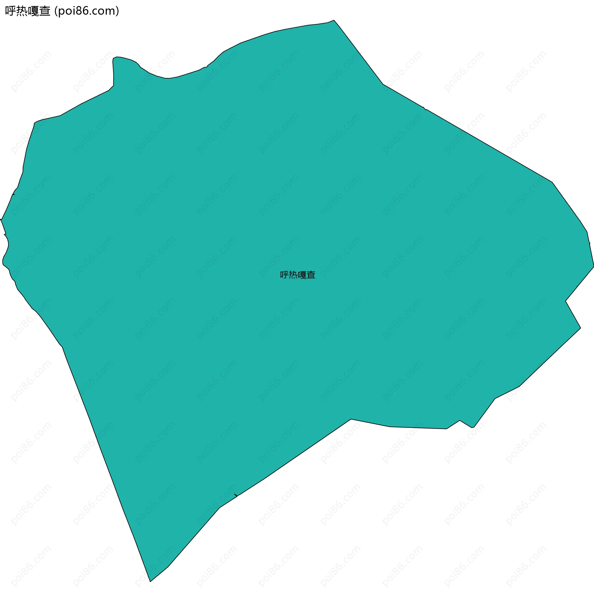呼热嘎查边界地图