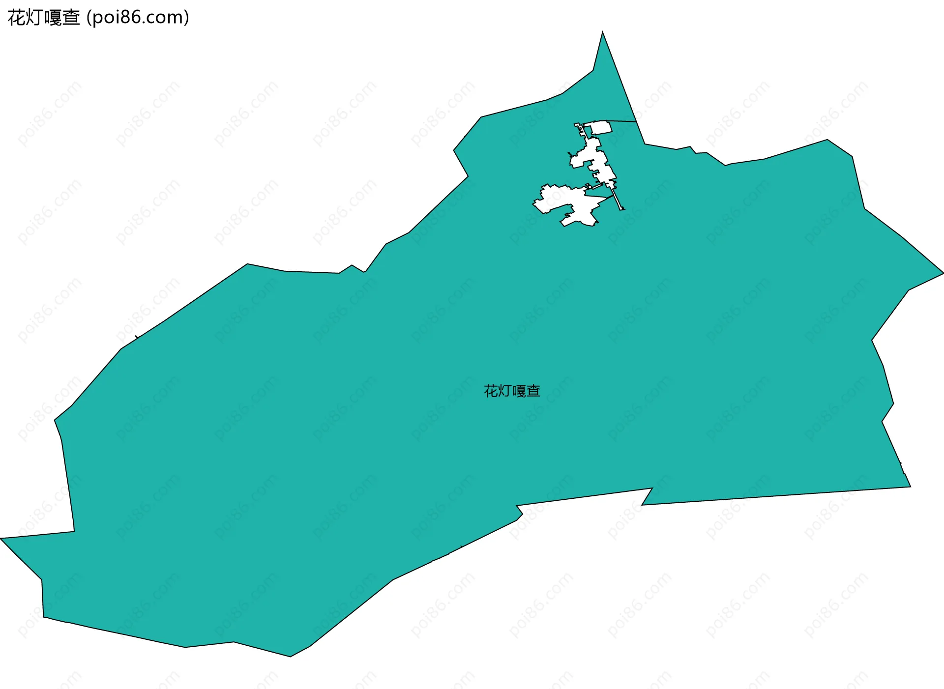 花灯嘎查边界地图