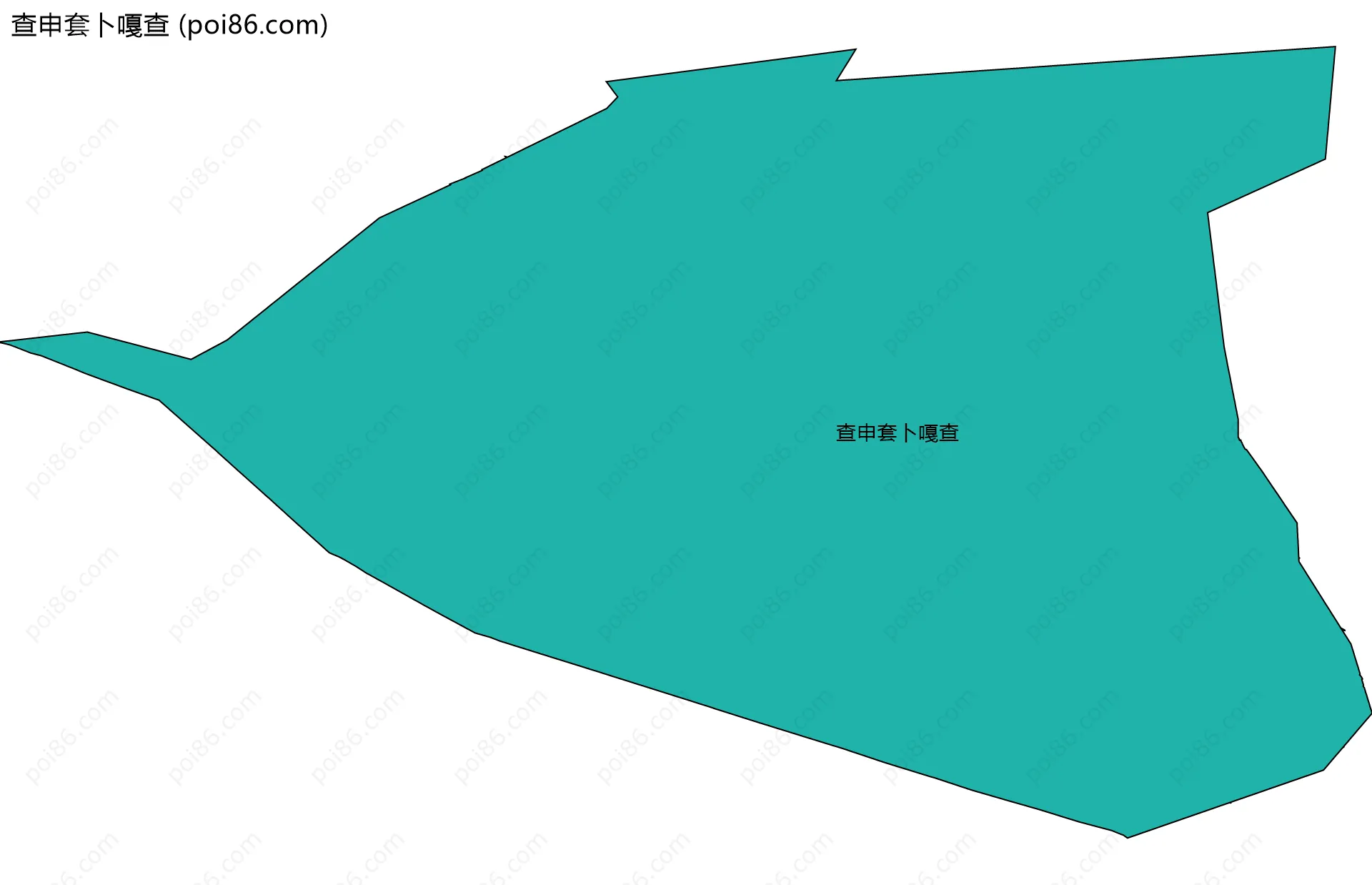 查申套卜嘎查边界地图