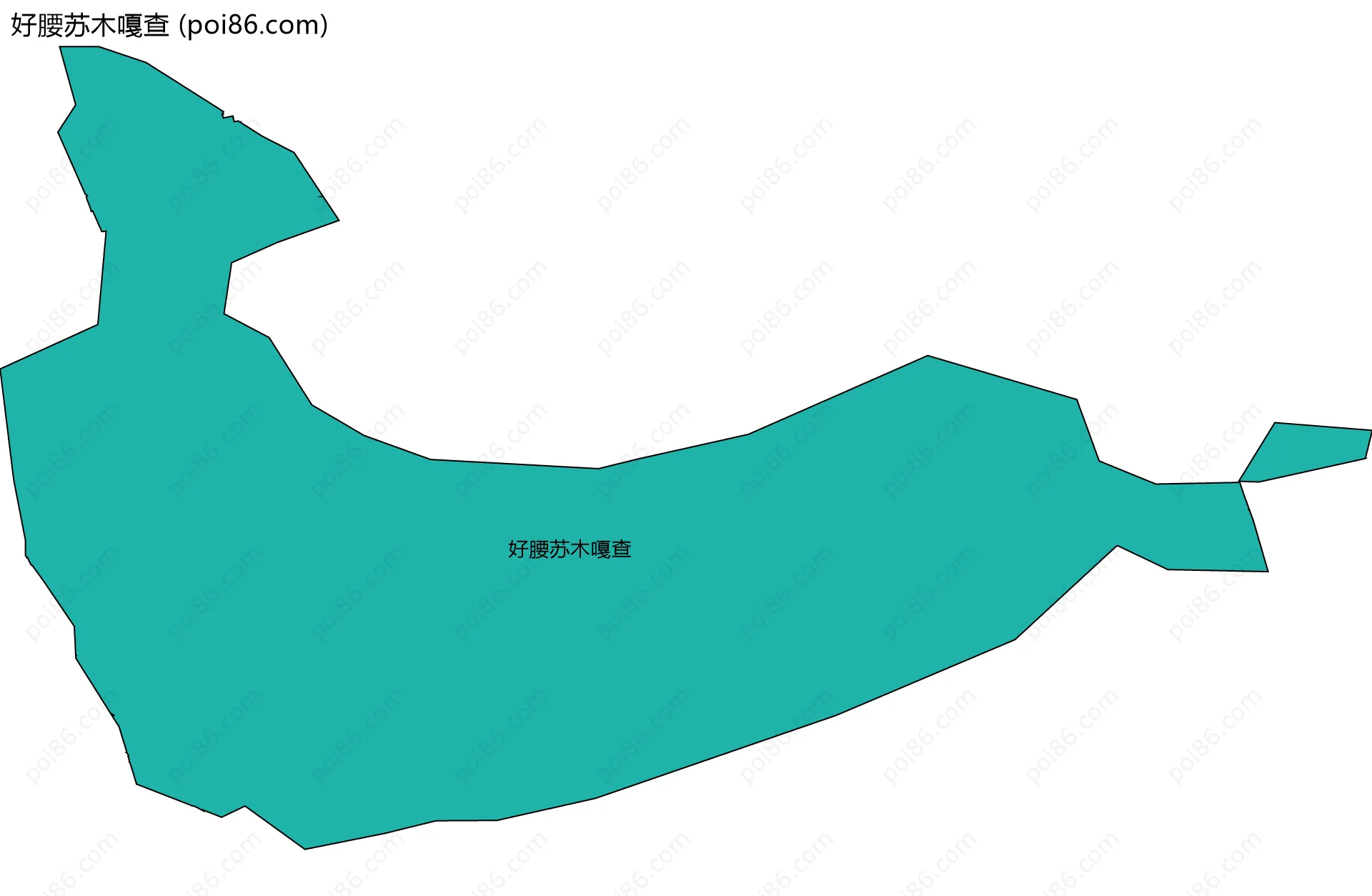 好腰苏木嘎查边界地图