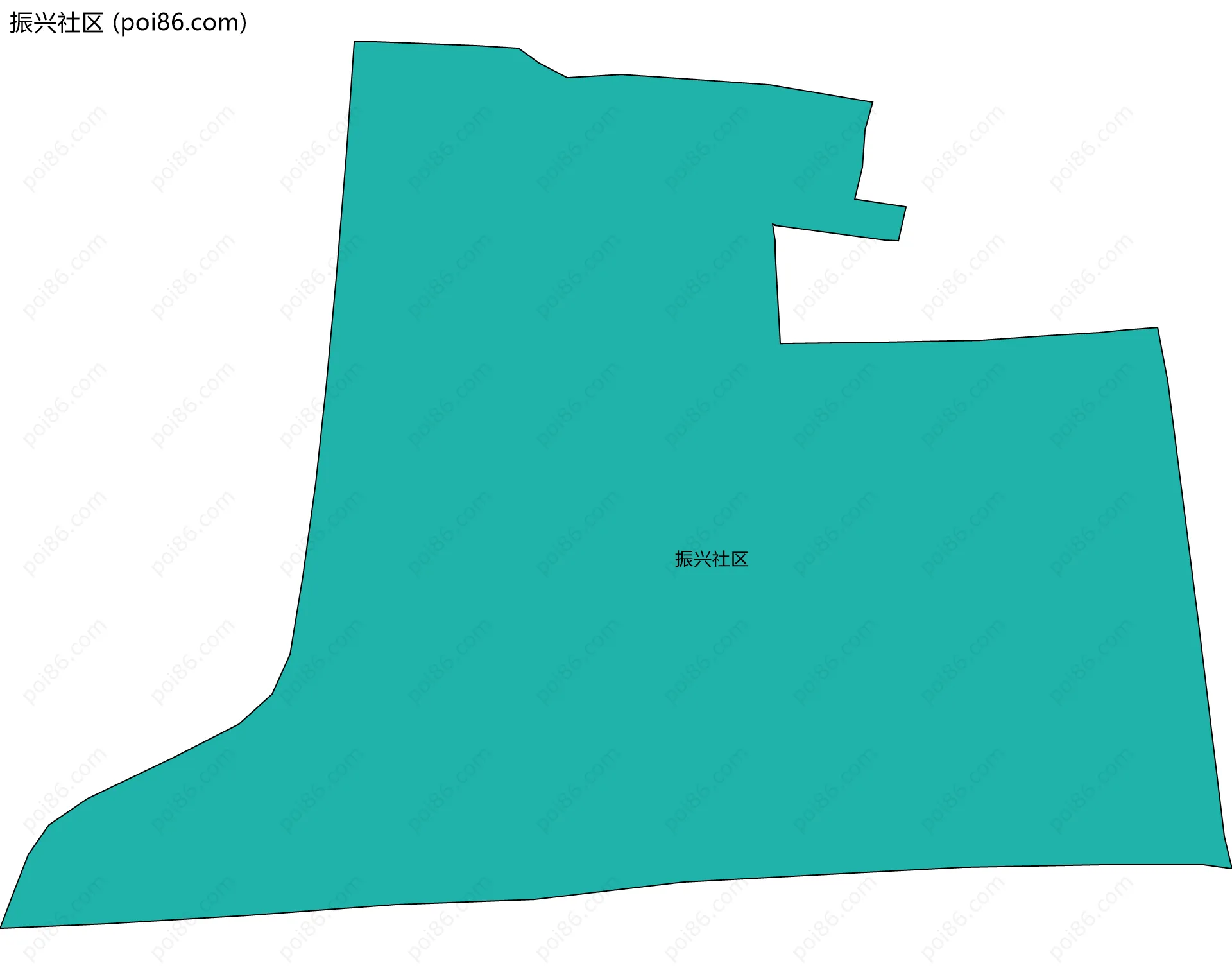 振兴社区边界地图