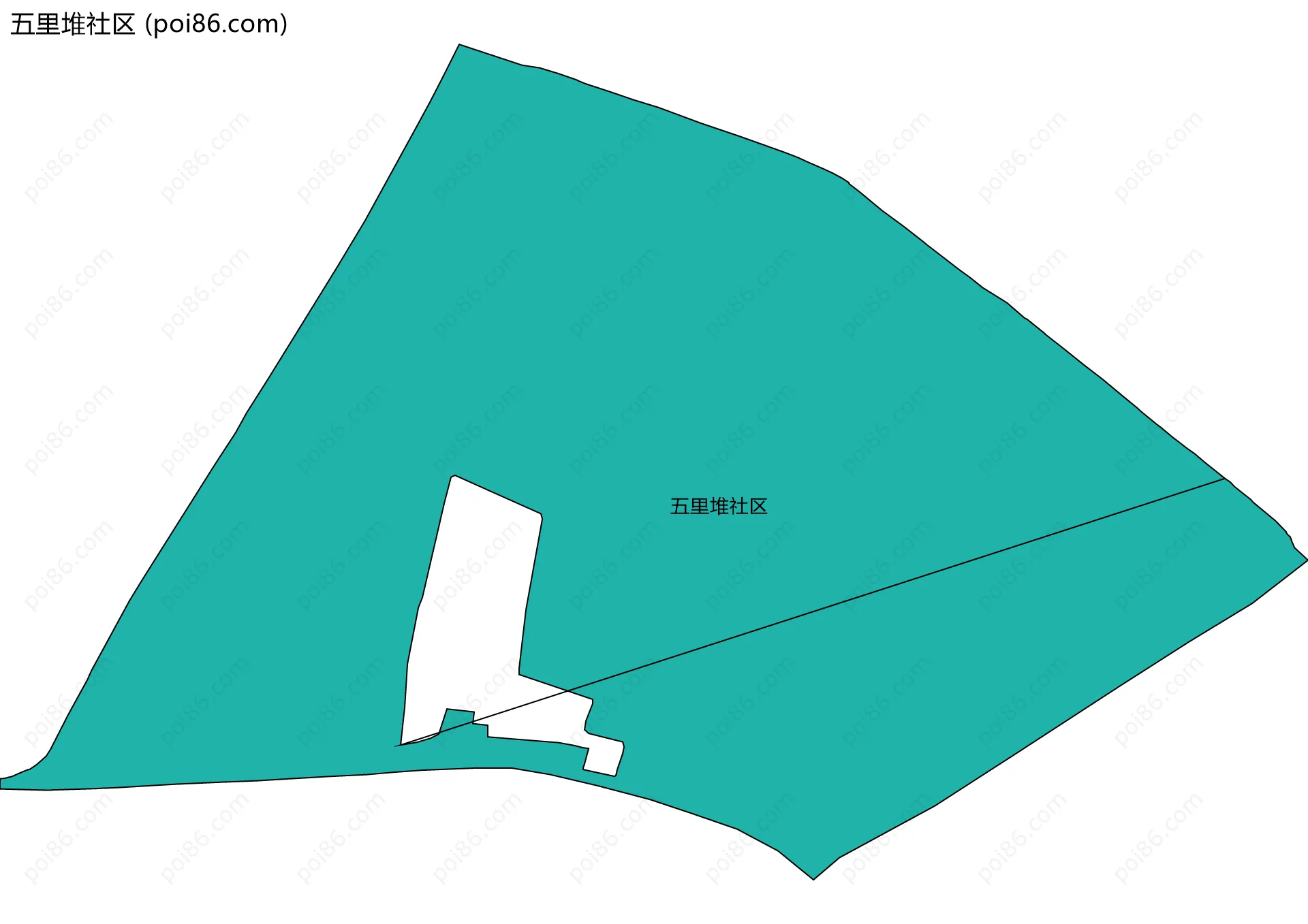 五里堆社区边界地图